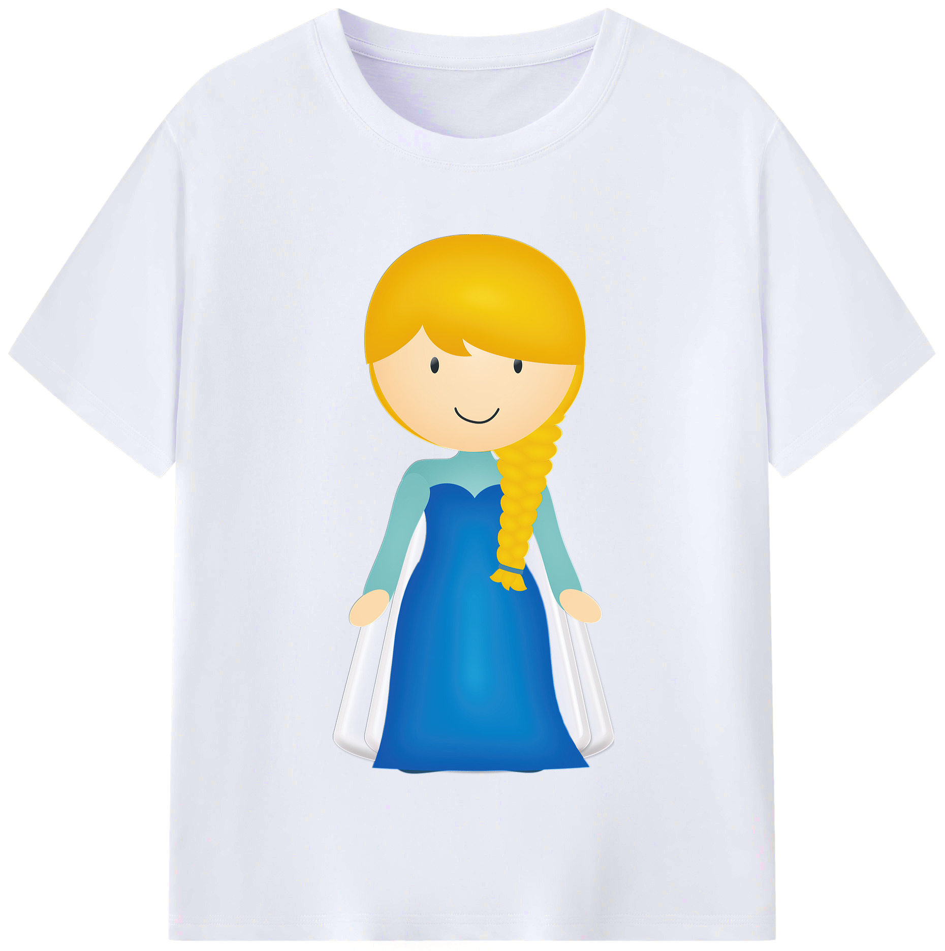 （画像用） アナと雪の女王 アンナ エルサ Frozen Anna Elsa レディースカジュアルプリントTシャツ（綿100％）