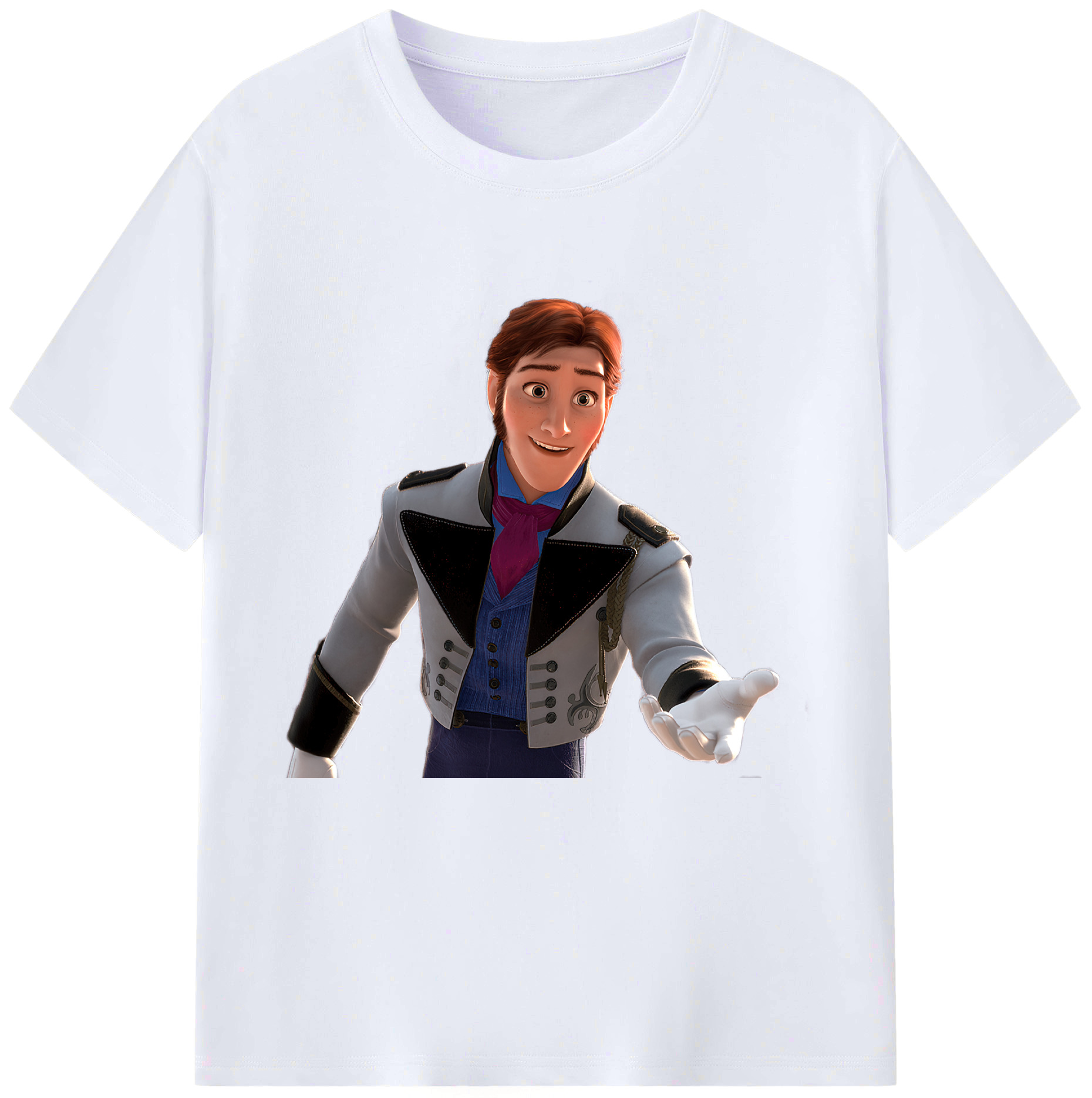 （画像用） アナと雪の女王 アンナ エルサ Frozen Anna Elsa レディースカジュアルプリントTシャツ（綿100％）