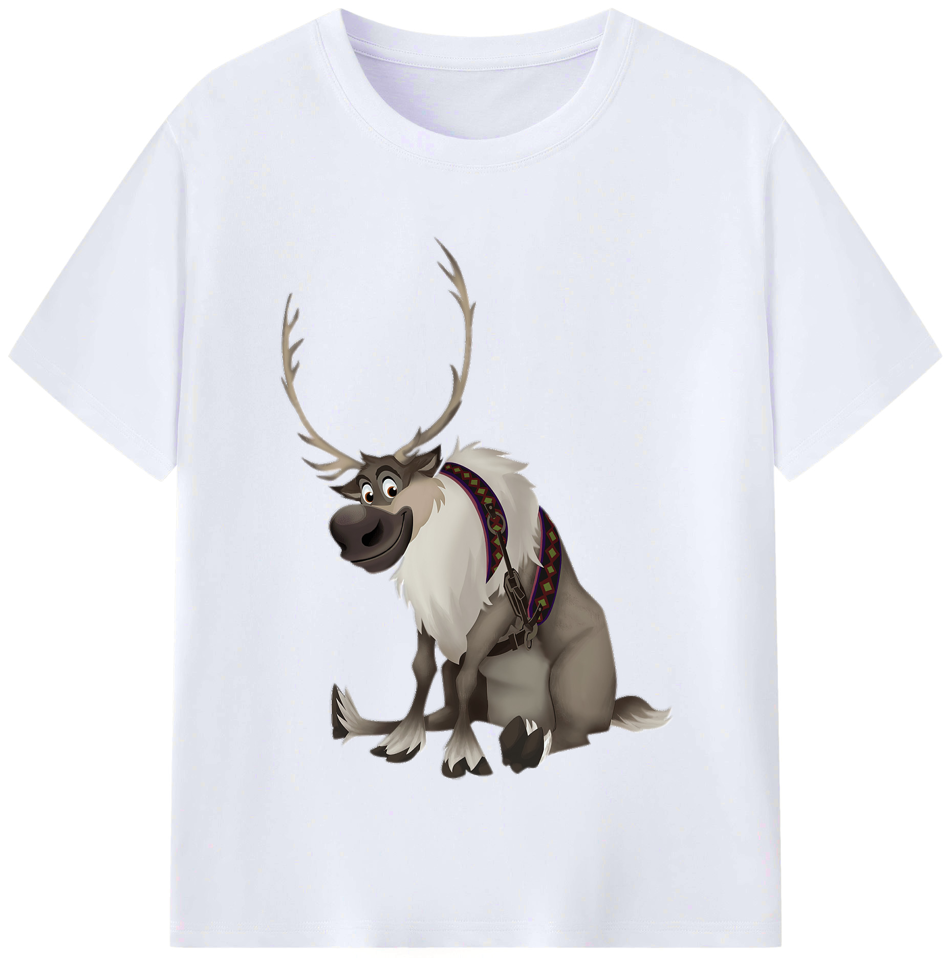 （画像用） アナと雪の女王 アンナ エルサ Frozen Anna Elsa レディースカジュアルプリントTシャツ（綿100％）
