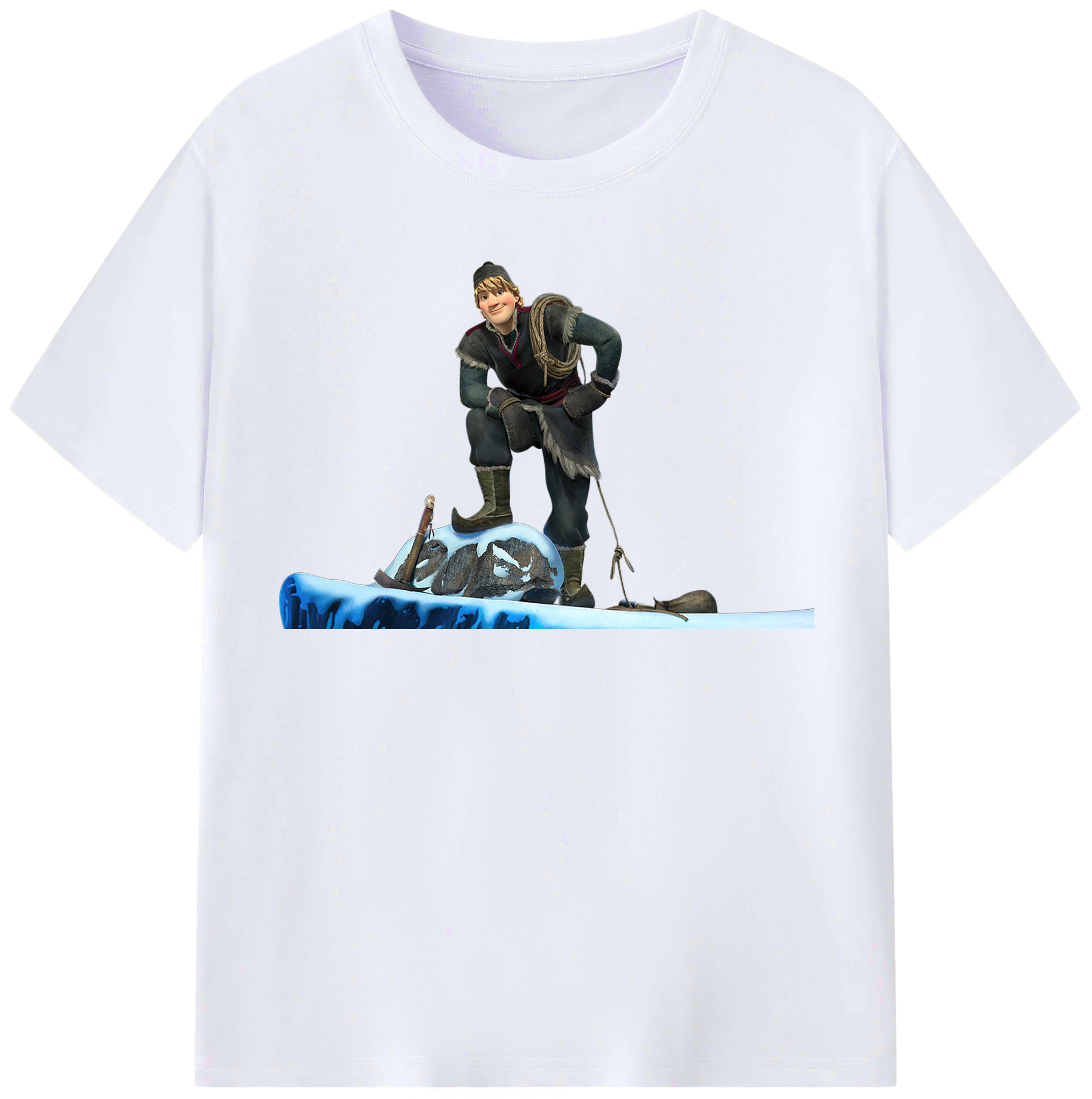 （画像用） アナと雪の女王 アンナ エルサ Frozen Anna Elsa レディースカジュアルプリントTシャツ（綿100％）