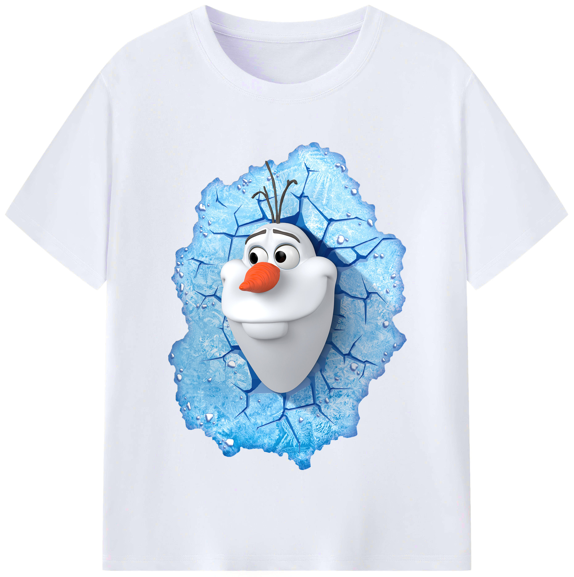 （画像用） アナと雪の女王 アンナ エルサ Frozen Anna Elsa レディースカジュアルプリントTシャツ（綿100％）