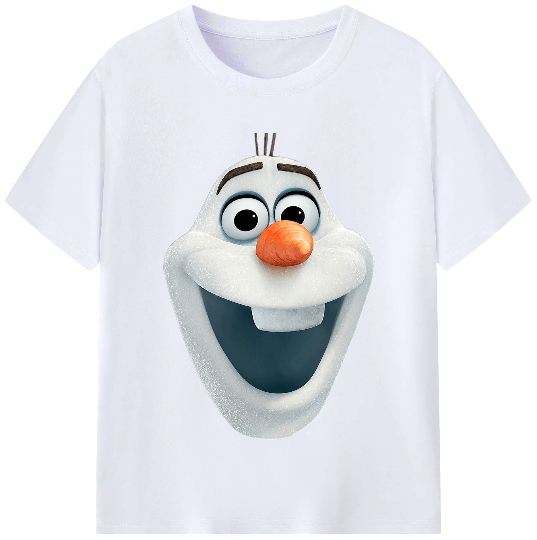 （画像用） アナと雪の女王 アンナ エルサ Frozen Anna Elsa レディースカジュアルプリントTシャツ（綿100％）