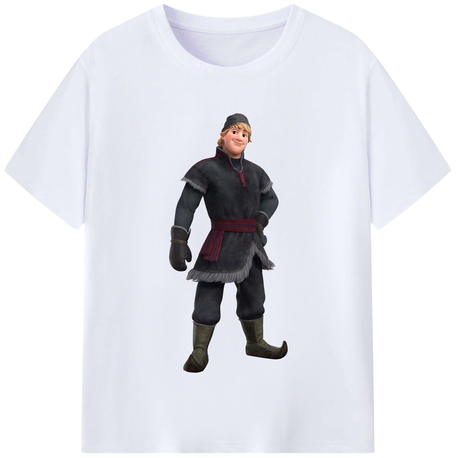 （画像用） アナと雪の女王 アンナ エルサ Frozen Anna Elsa レディースカジュアルプリントTシャツ（綿100％）