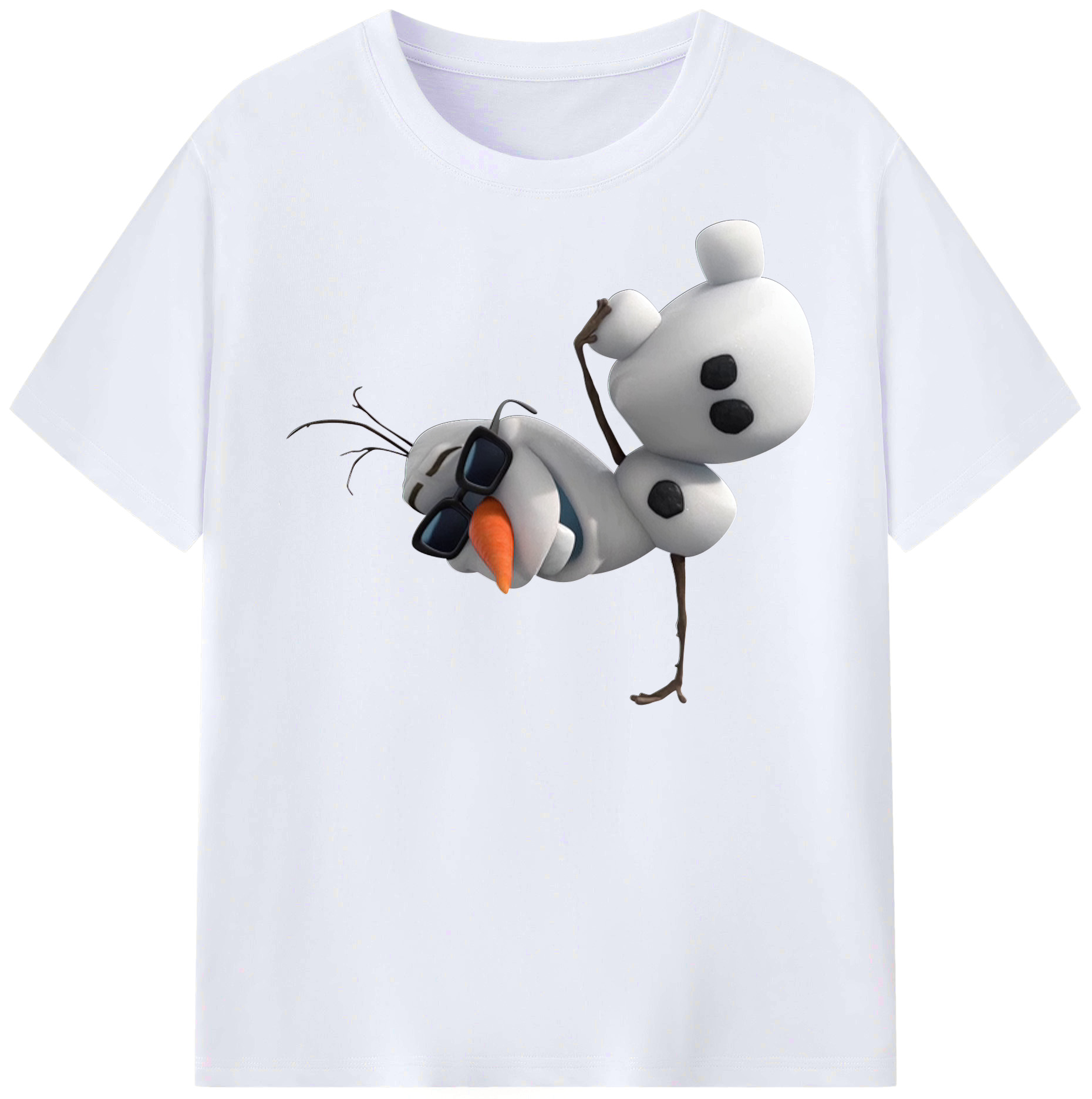 （画像用） アナと雪の女王 アンナ エルサ Frozen Anna Elsa レディースカジュアルプリントTシャツ（綿100％）