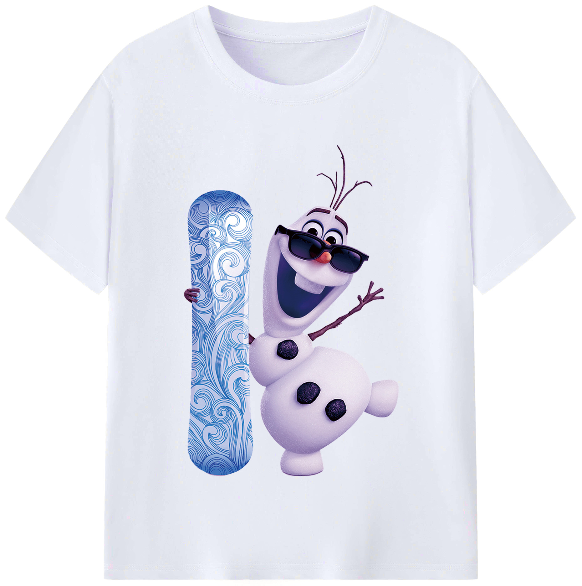 （画像用） アナと雪の女王 アンナ エルサ Frozen Anna Elsa レディースカジュアルプリントTシャツ（綿100％）