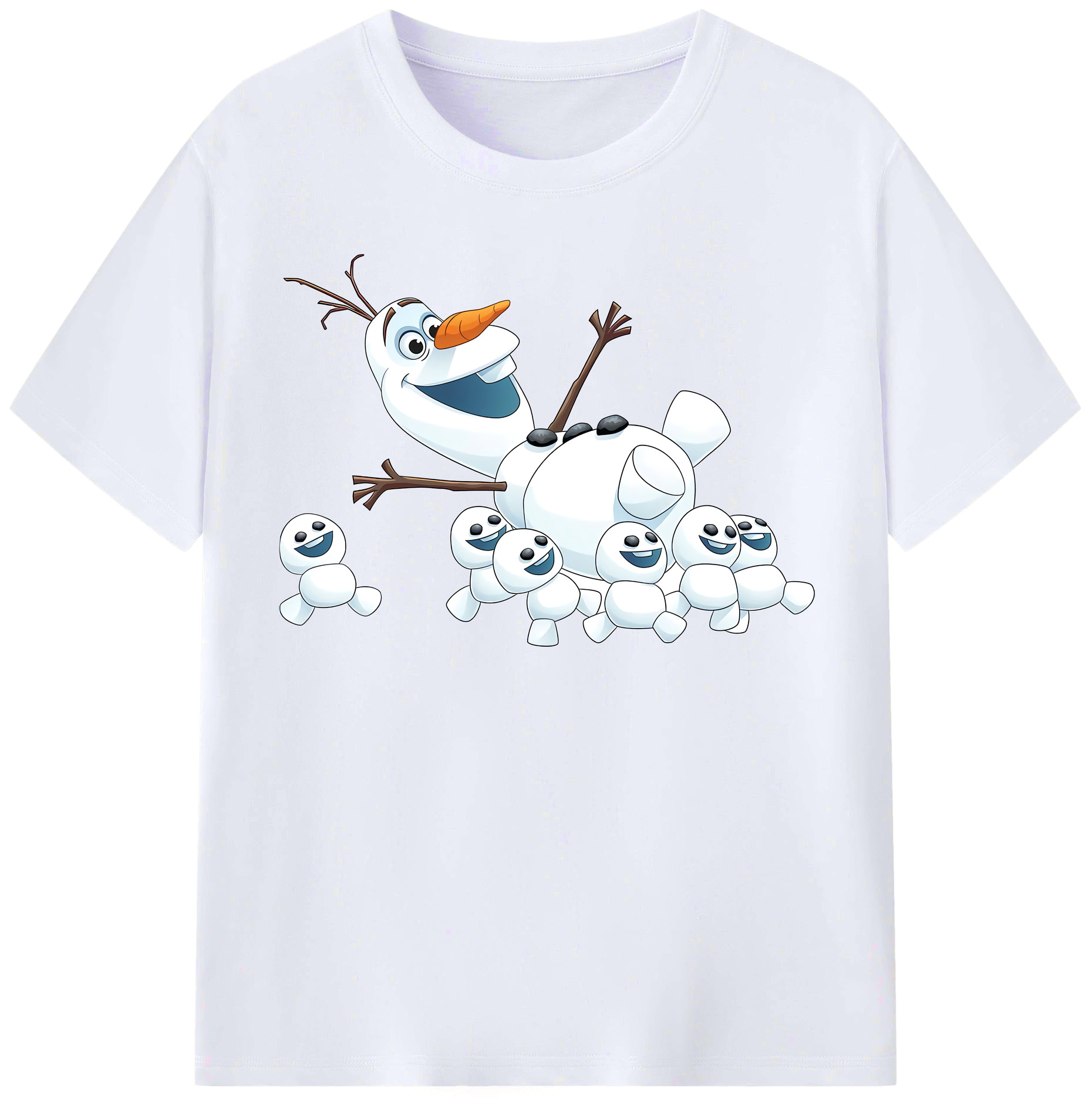 （画像用） アナと雪の女王 アンナ エルサ Frozen Anna Elsa レディースカジュアルプリントTシャツ（綿100％）