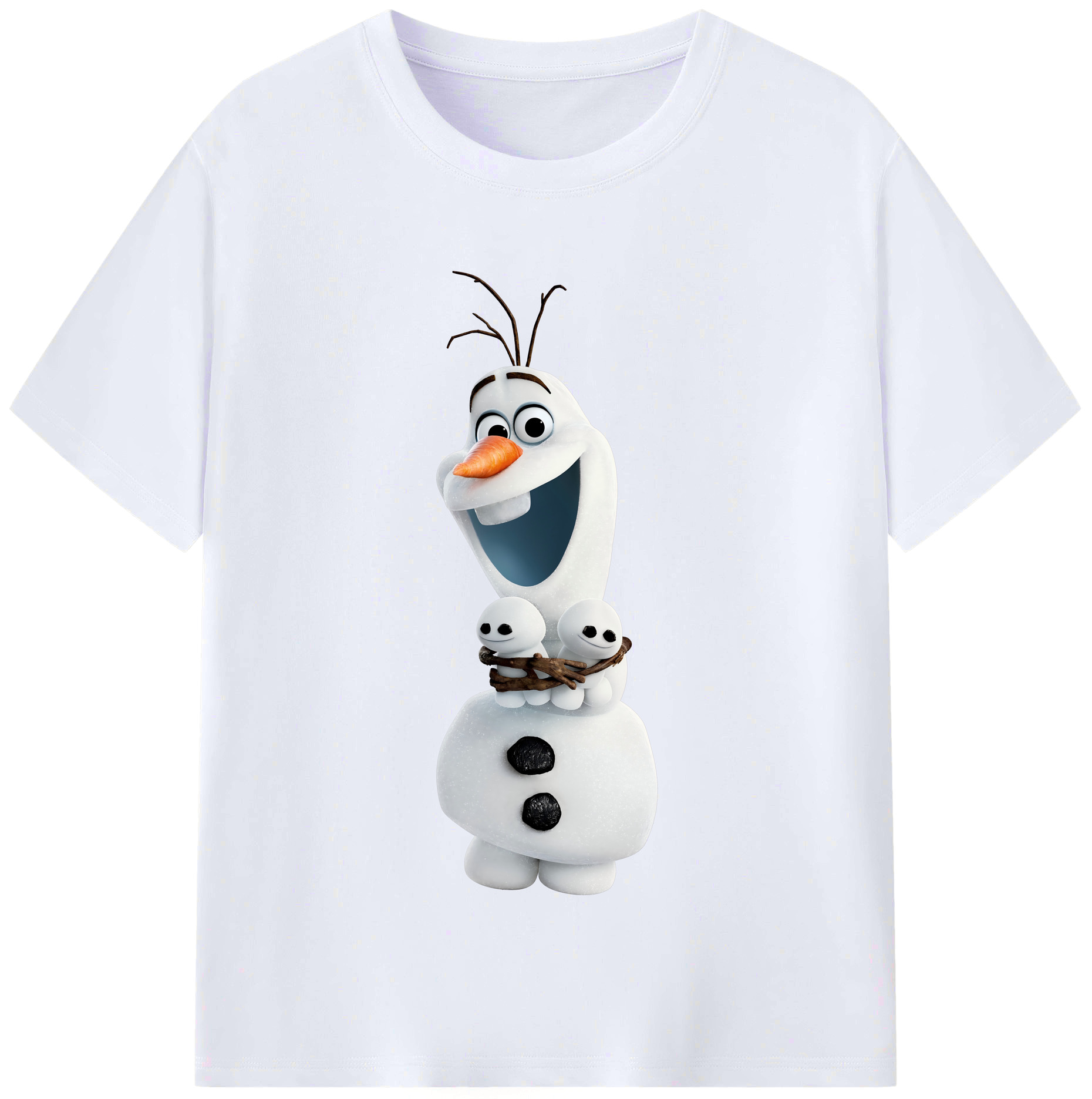 （画像用） アナと雪の女王 アンナ エルサ Frozen Anna Elsa レディースカジュアルプリントTシャツ（綿100％）