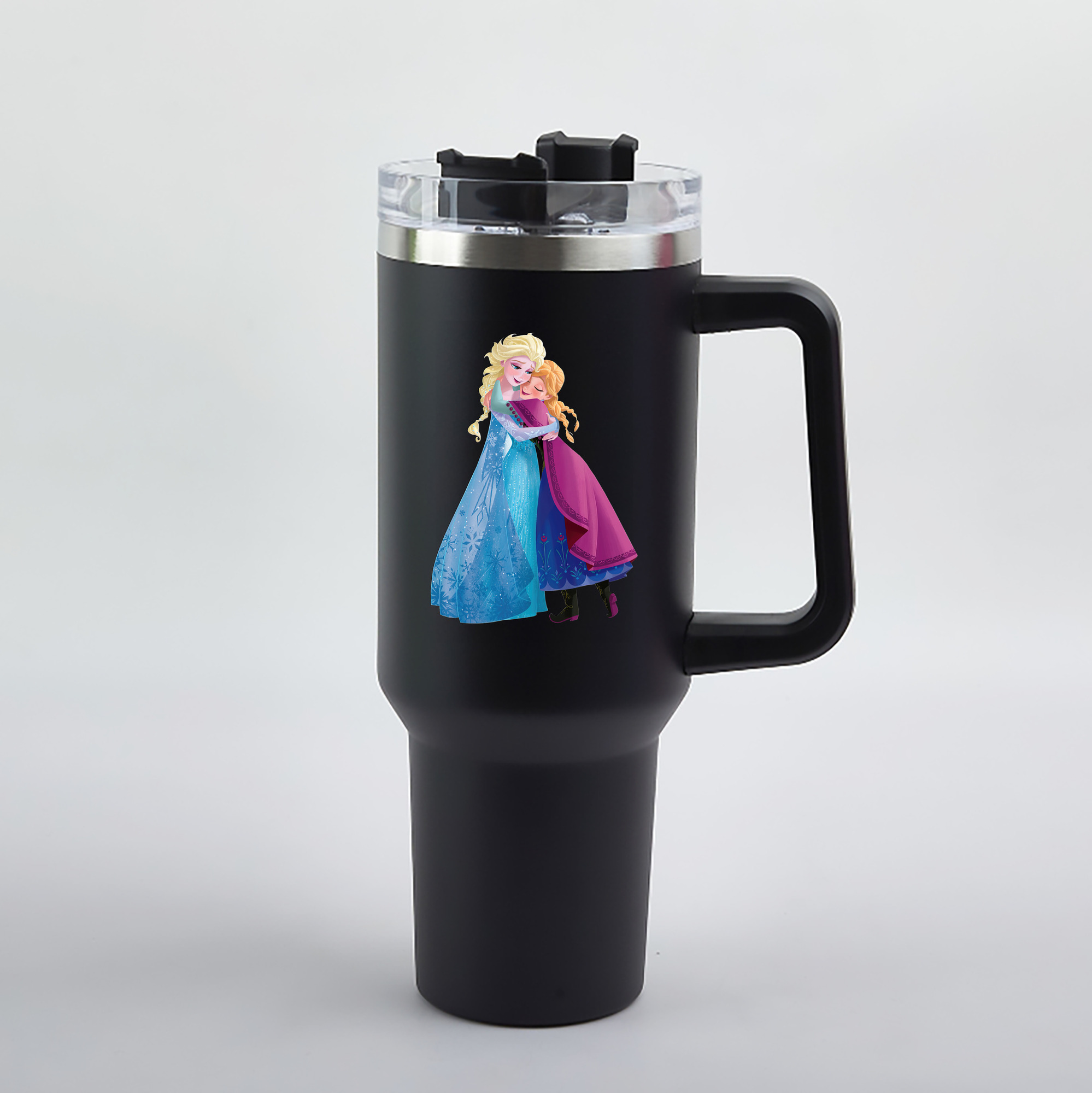 （画像用） アナと雪の女王 アンナ エルサ Frozen Anna Elsa 1200mL車用タンブラー（カラープリント）