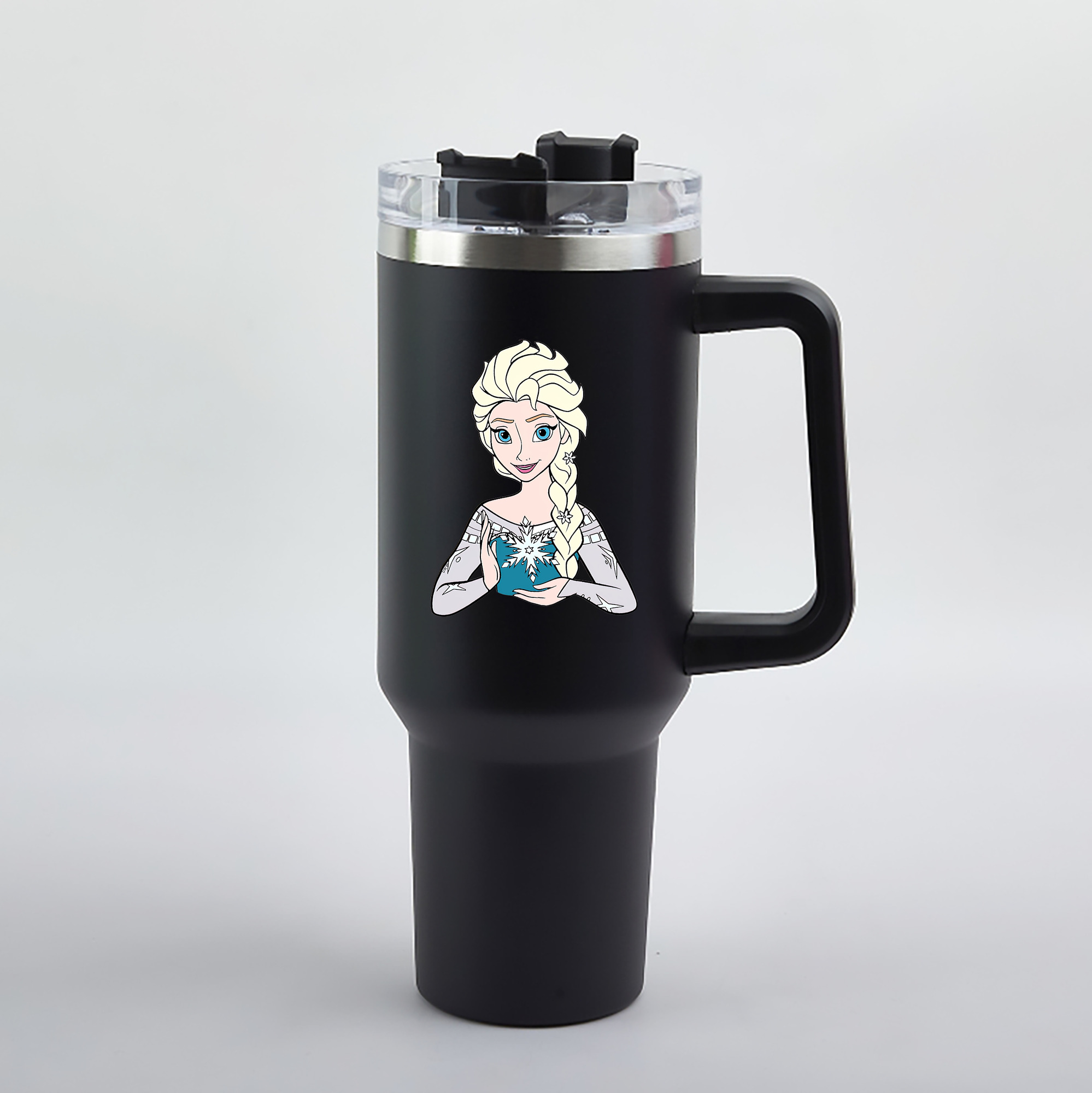 （画像用） アナと雪の女王 アンナ エルサ Frozen Anna Elsa 1200mL車用タンブラー（カラープリント）