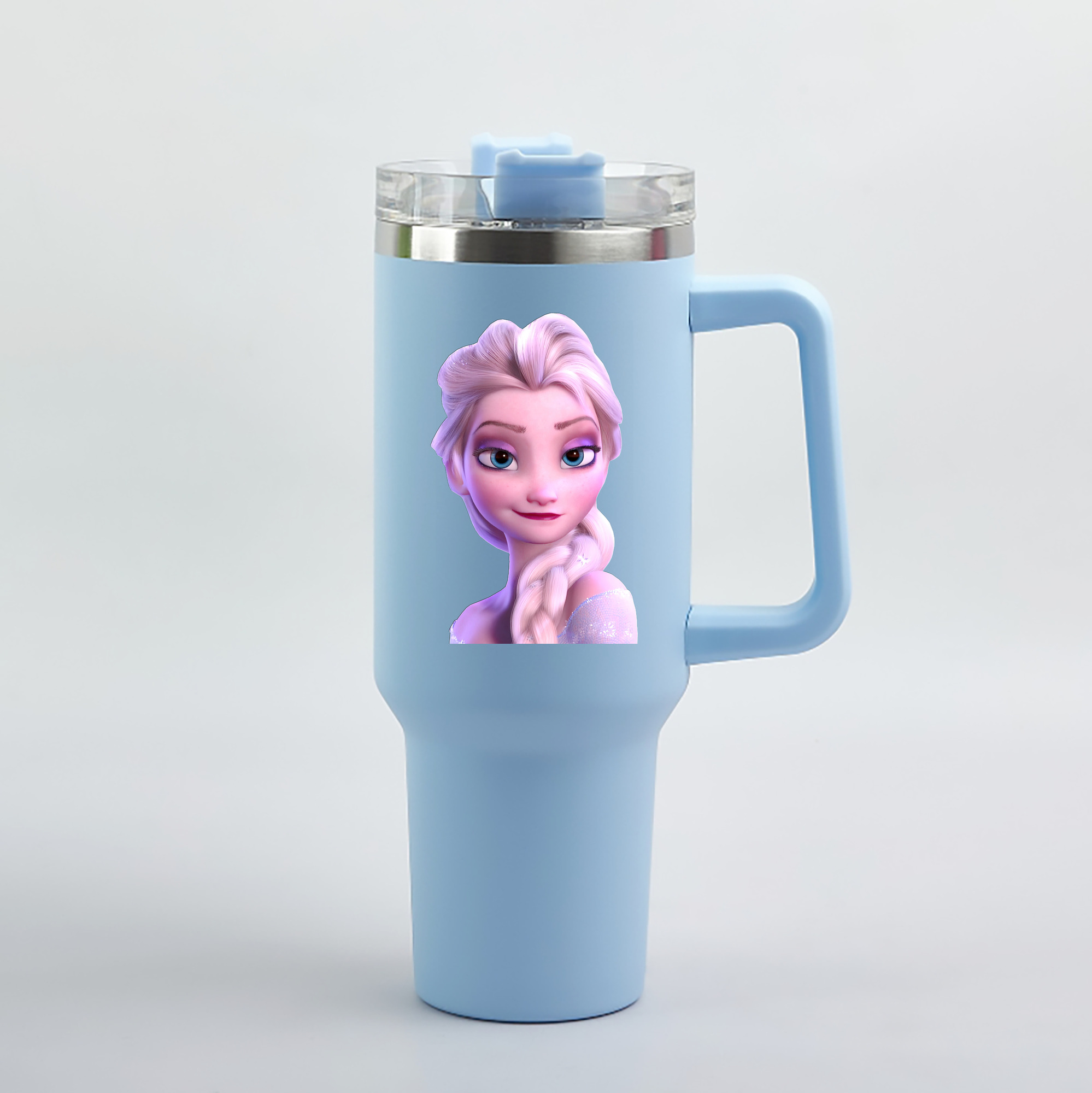 （画像用） アナと雪の女王 アンナ エルサ Frozen Anna Elsa 1200mL車用タンブラー（カラープリント）