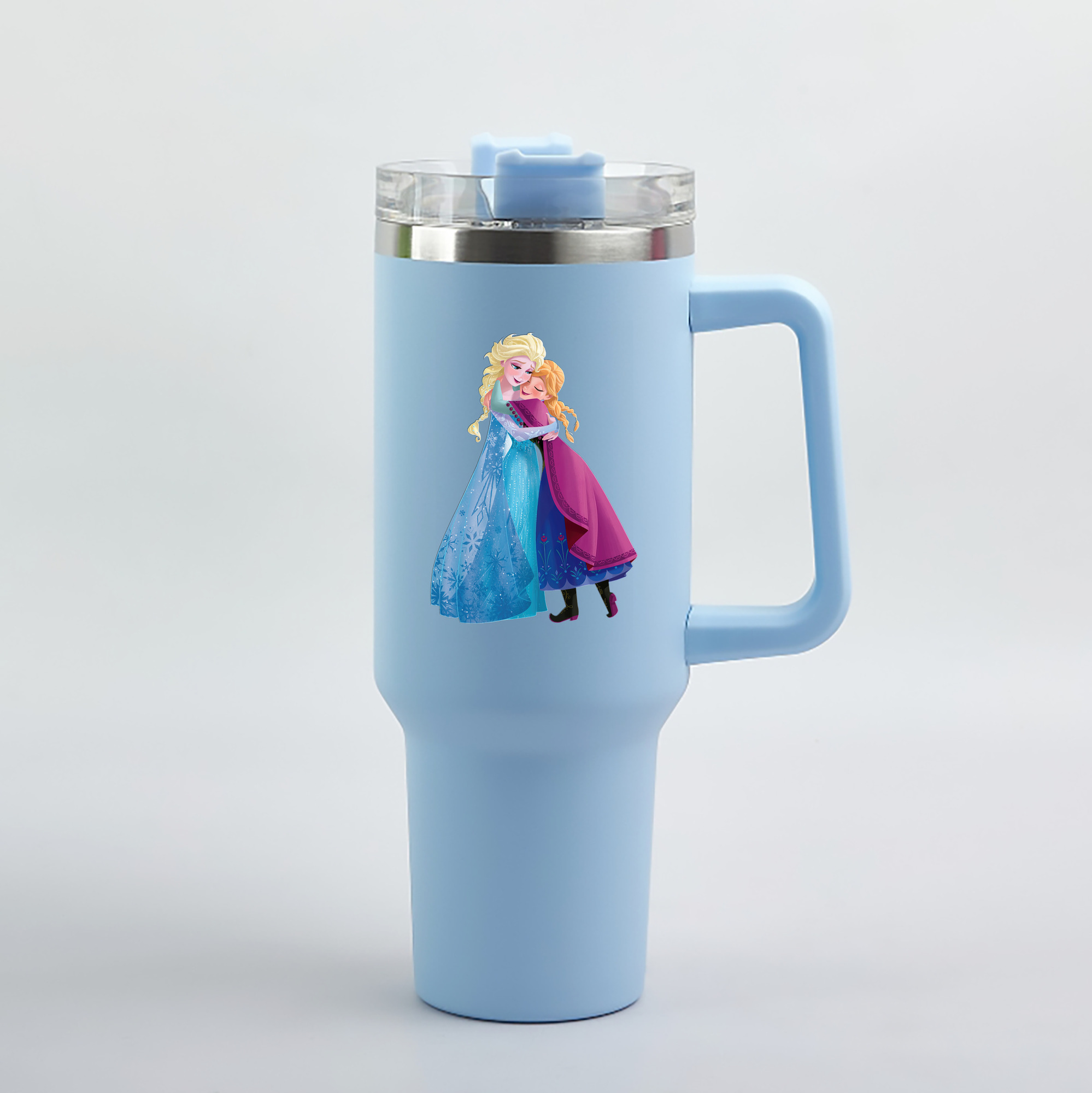 （画像用） アナと雪の女王 アンナ エルサ Frozen Anna Elsa 1200mL車用タンブラー（カラープリント）