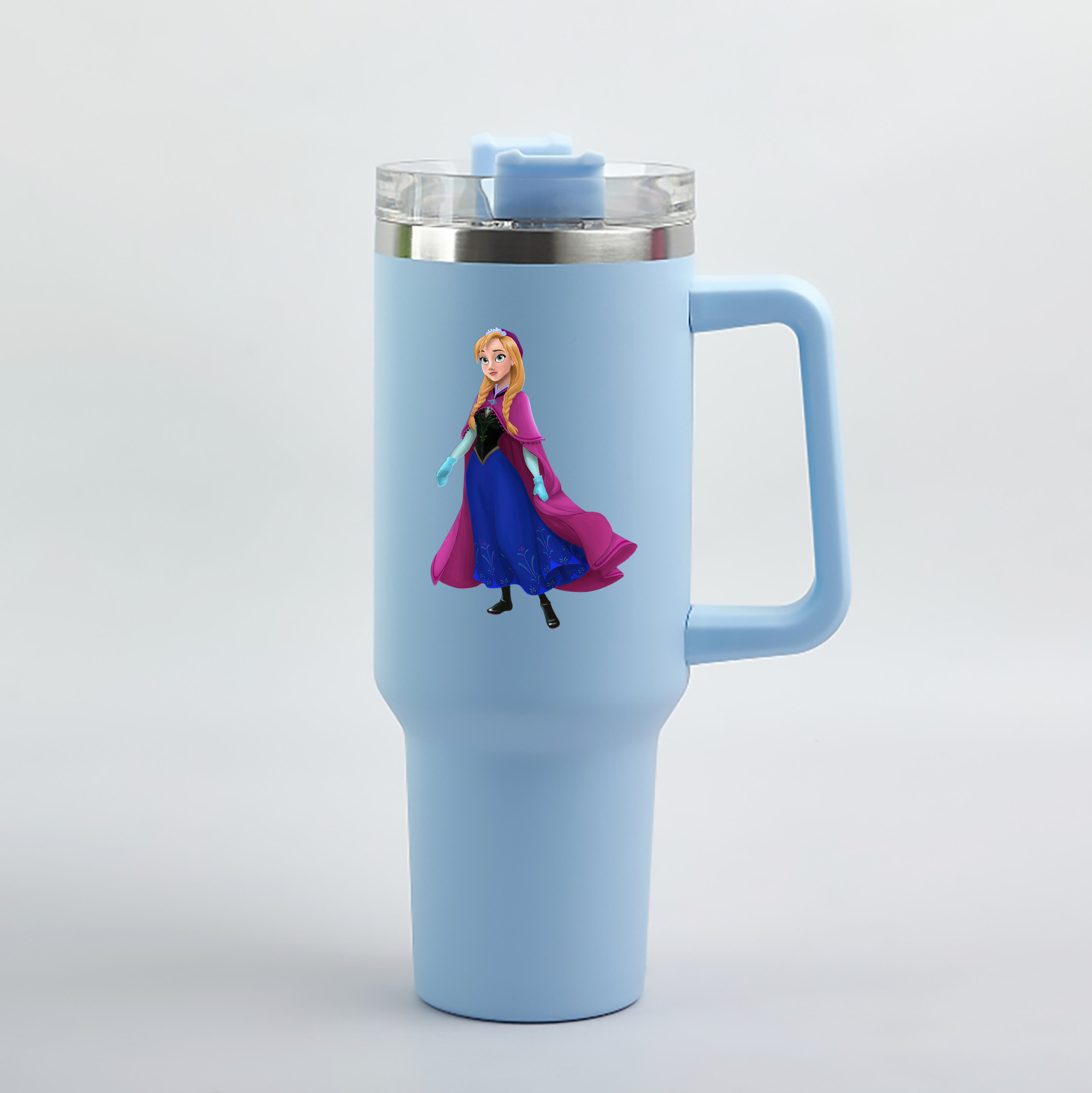 （画像用） アナと雪の女王 アンナ エルサ Frozen Anna Elsa 1200mL車用タンブラー（カラープリント）