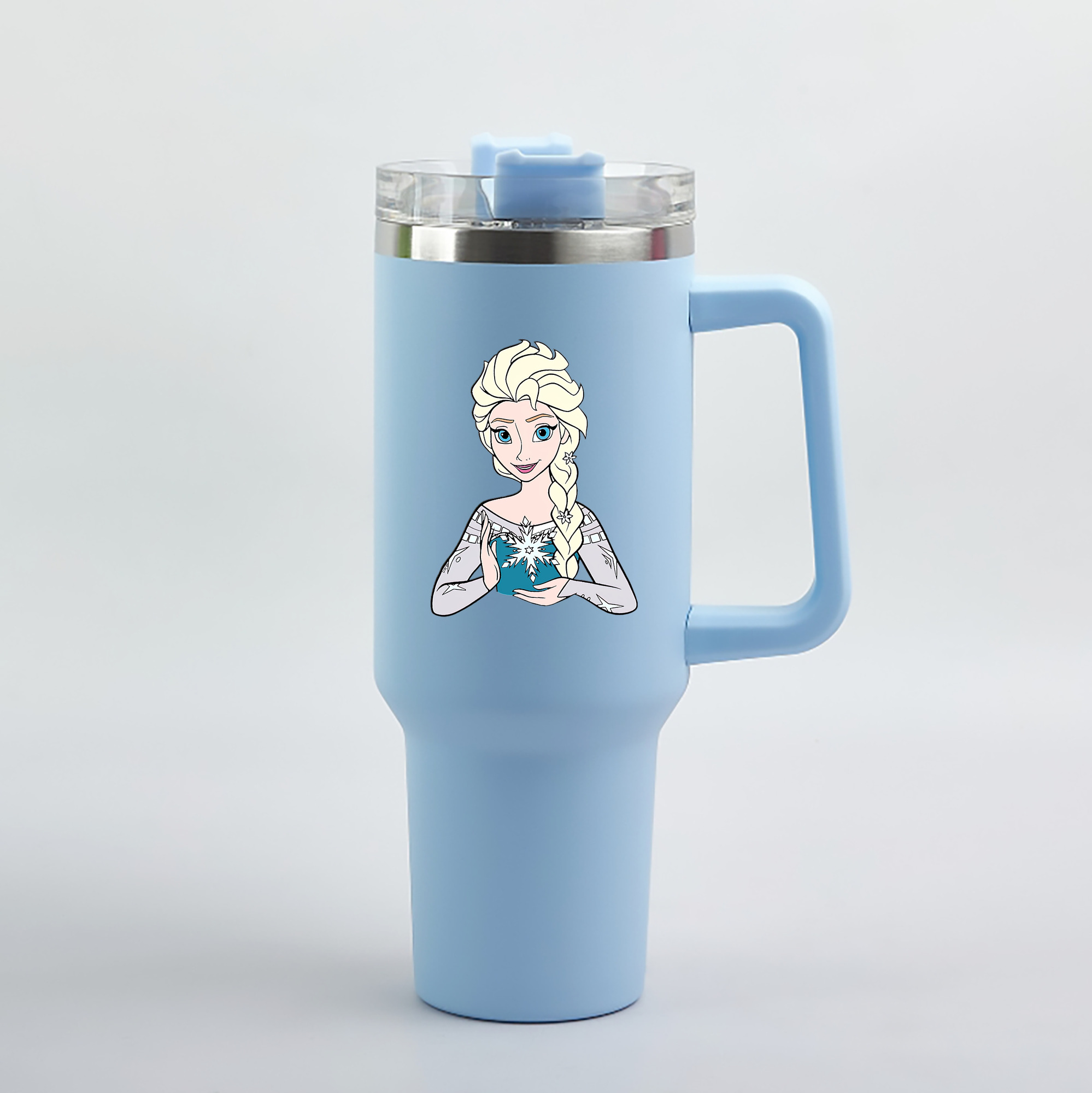 （画像用） アナと雪の女王 アンナ エルサ Frozen Anna Elsa 1200mL車用タンブラー（カラープリント）