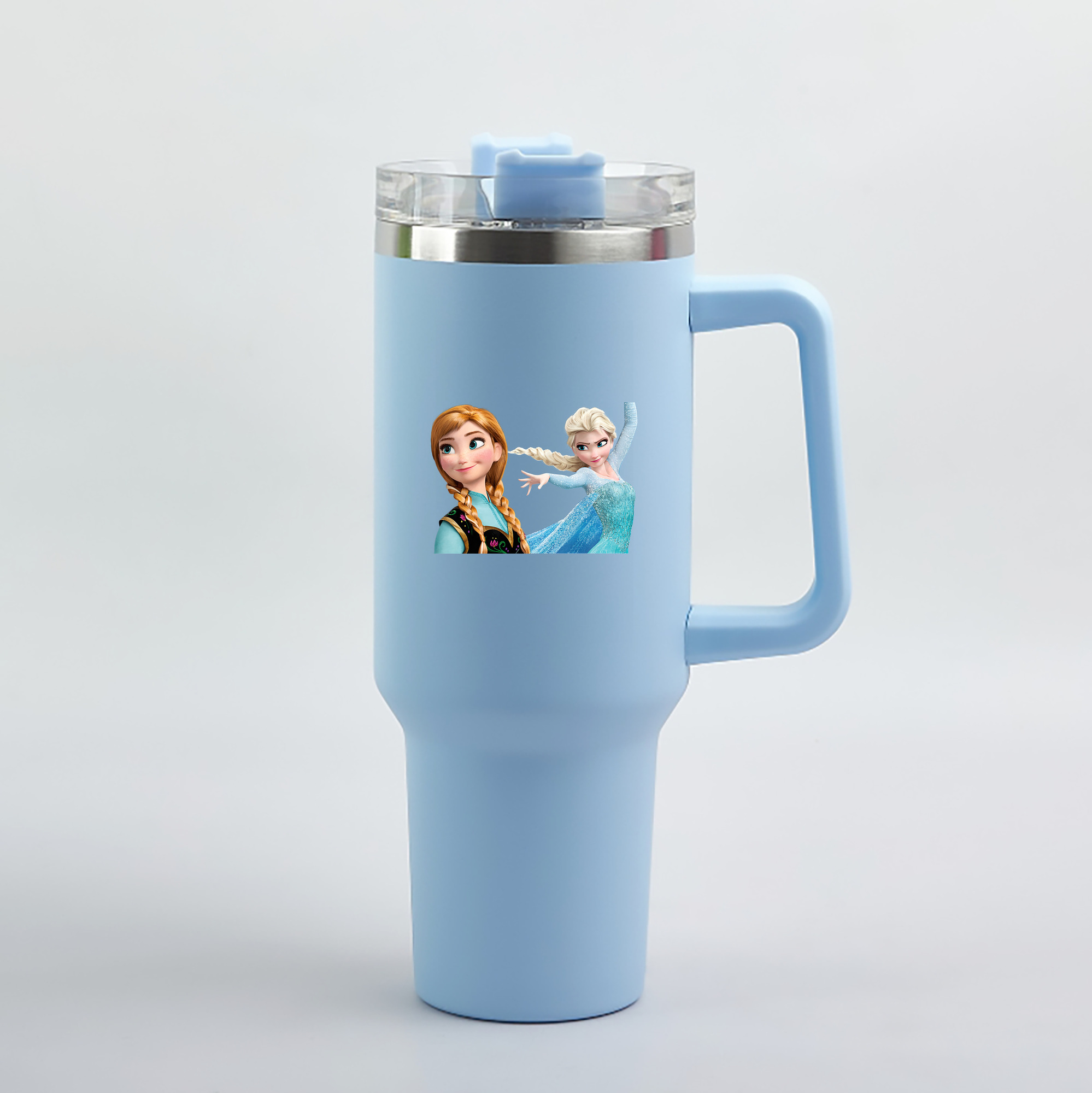 （画像用） アナと雪の女王 アンナ エルサ Frozen Anna Elsa 1200mL車用タンブラー（カラープリント）