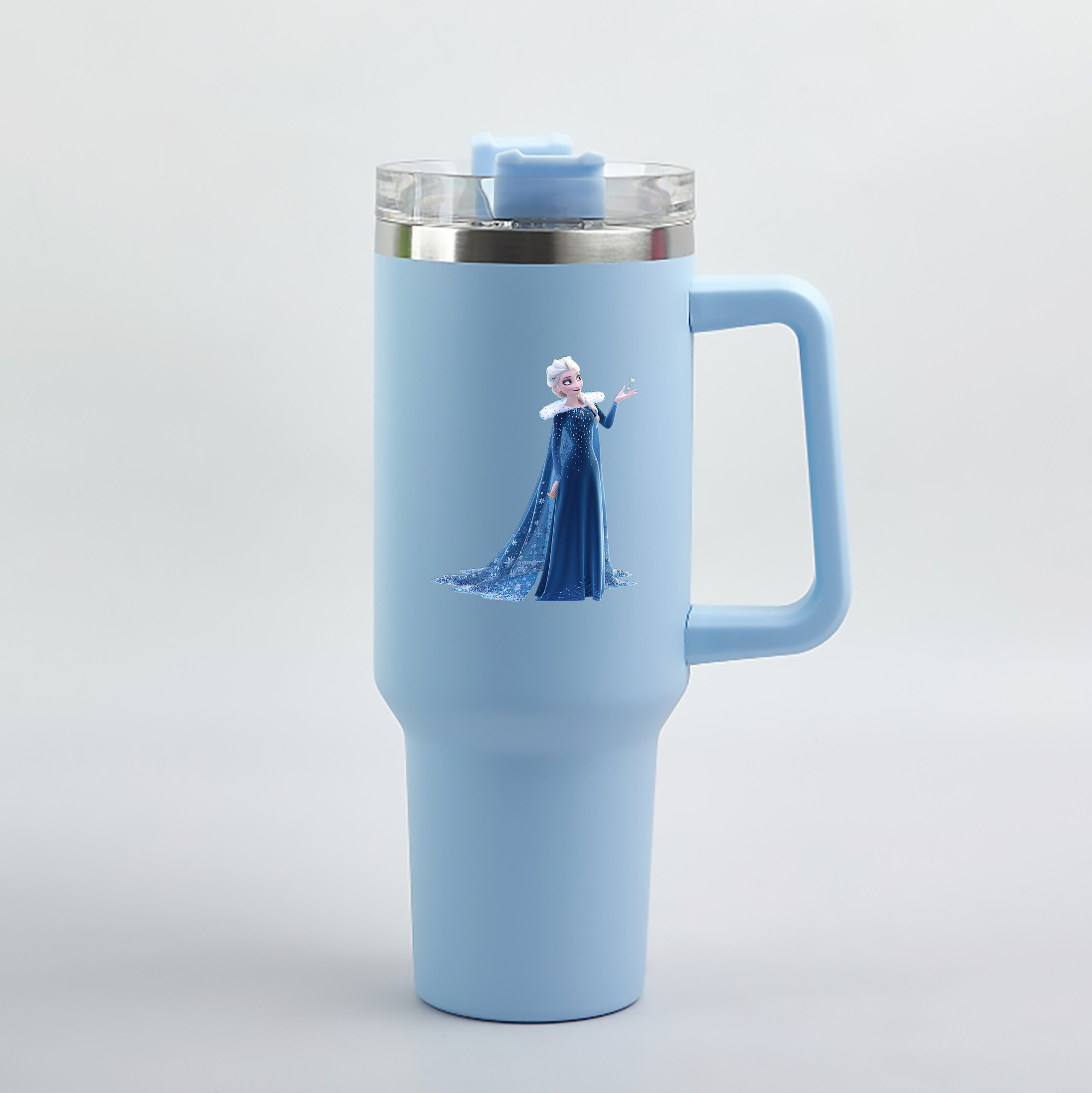（画像用） アナと雪の女王 アンナ エルサ Frozen Anna Elsa 1200mL車用タンブラー（カラープリント）