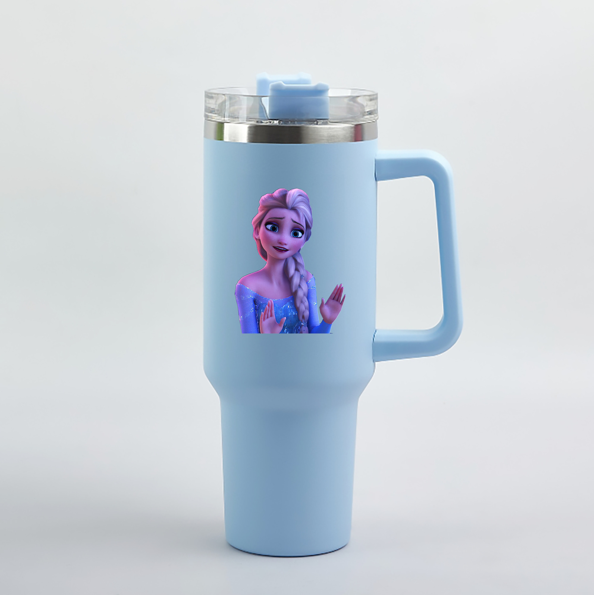 （画像用） アナと雪の女王 アンナ エルサ Frozen Anna Elsa 1200mL車用タンブラー（カラープリント）