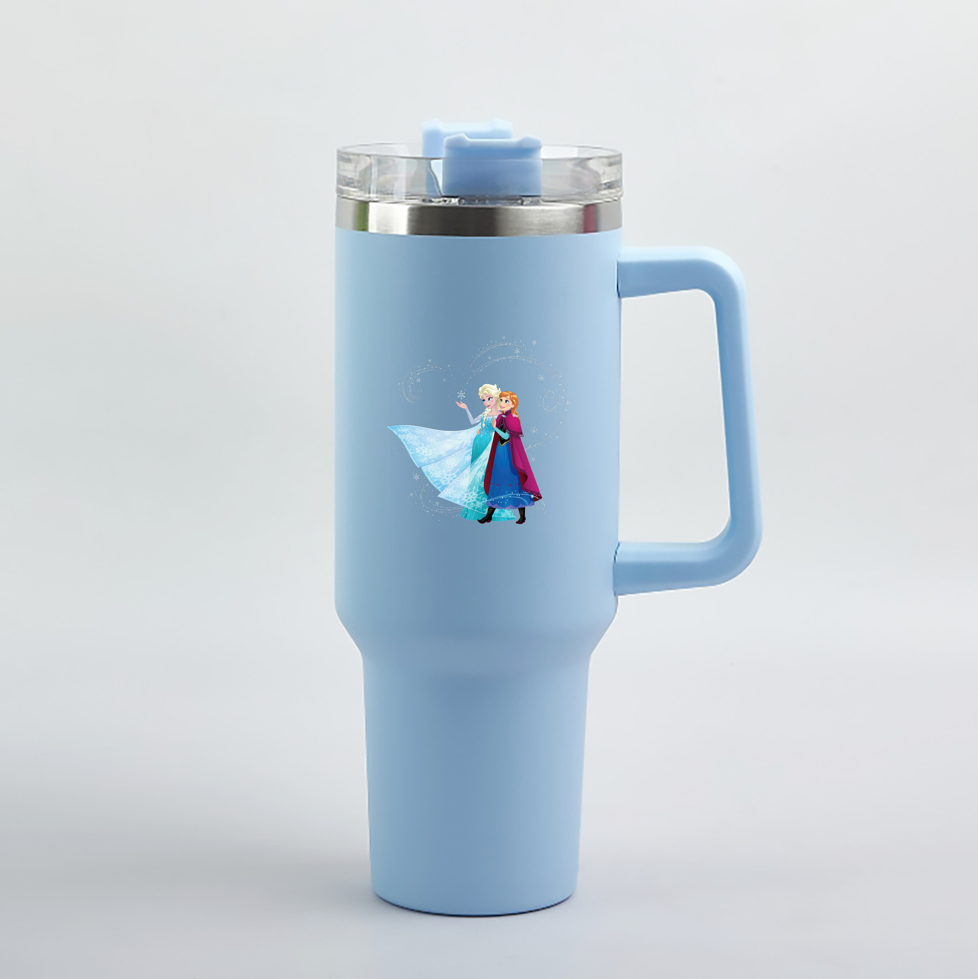 （画像用） アナと雪の女王 アンナ エルサ Frozen Anna Elsa 1200mL車用タンブラー（カラープリント）