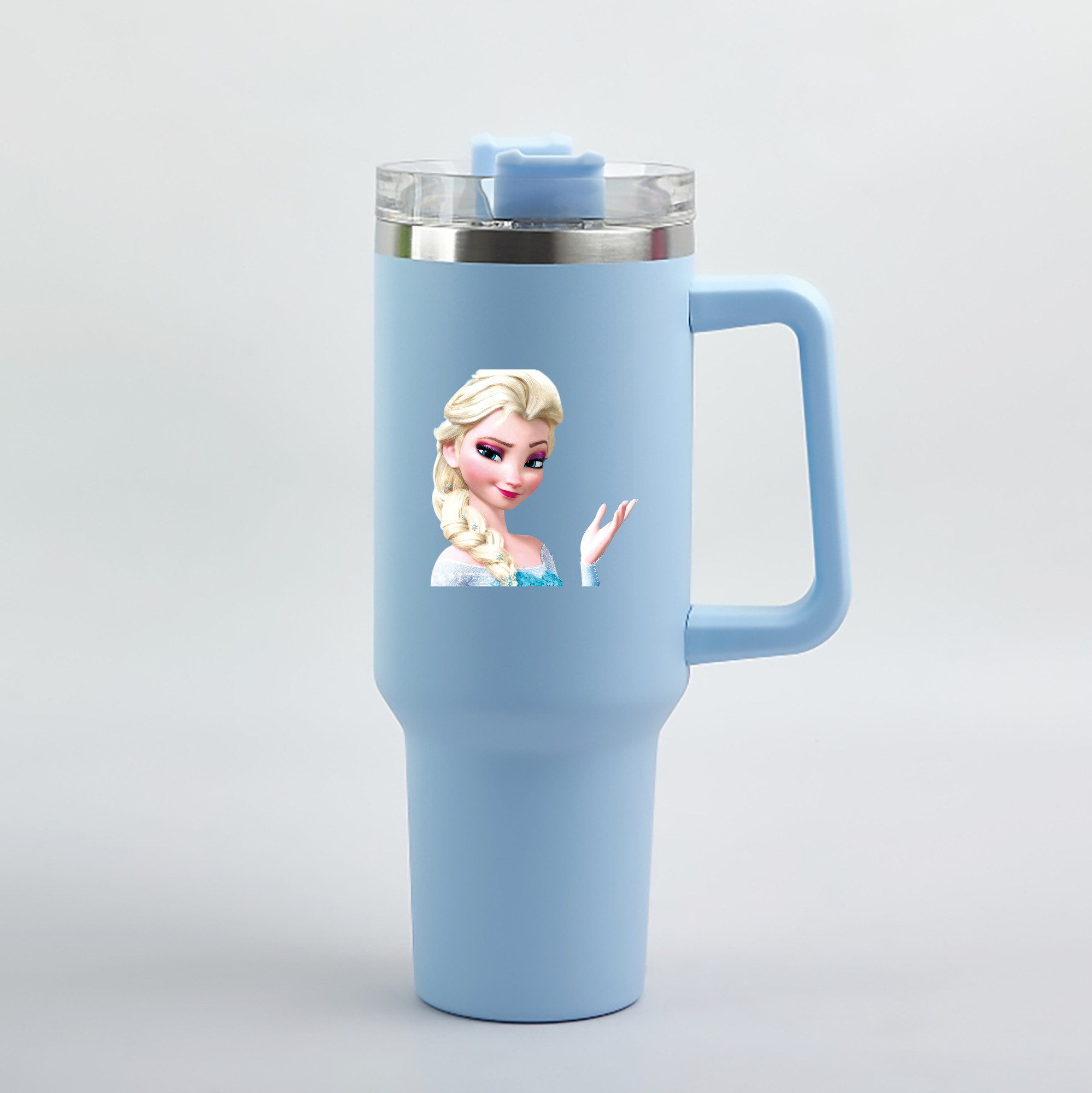 （画像用） アナと雪の女王 アンナ エルサ Frozen Anna Elsa 1200mL車用タンブラー（カラープリント）