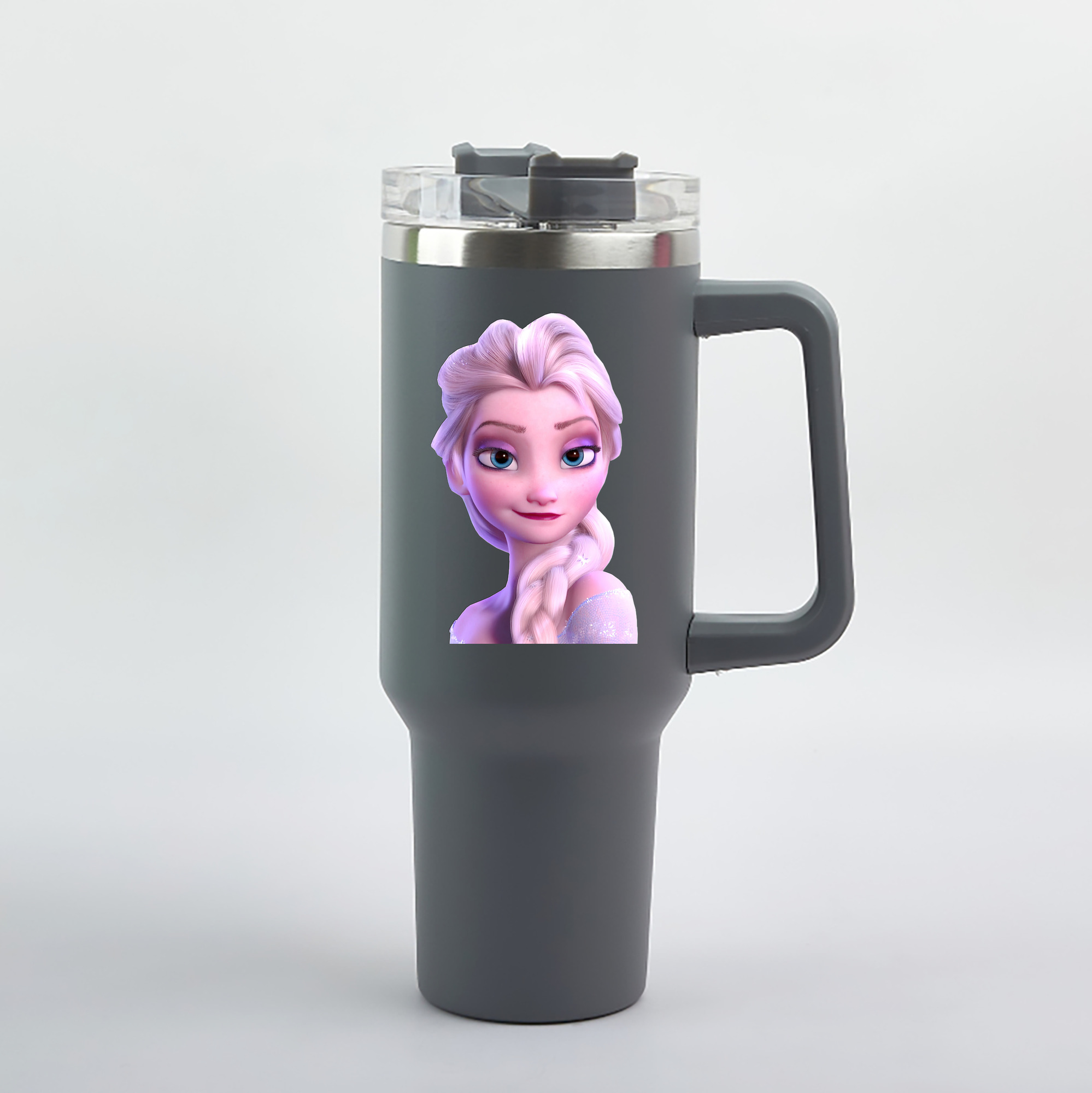 （画像用） アナと雪の女王 アンナ エルサ Frozen Anna Elsa 1200mL車用タンブラー（カラープリント）