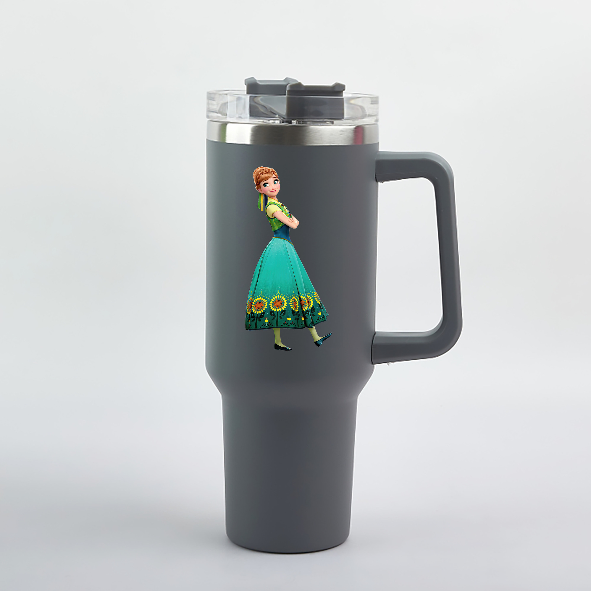 （画像用） アナと雪の女王 アンナ エルサ Frozen Anna Elsa 1200mL車用タンブラー（カラープリント）