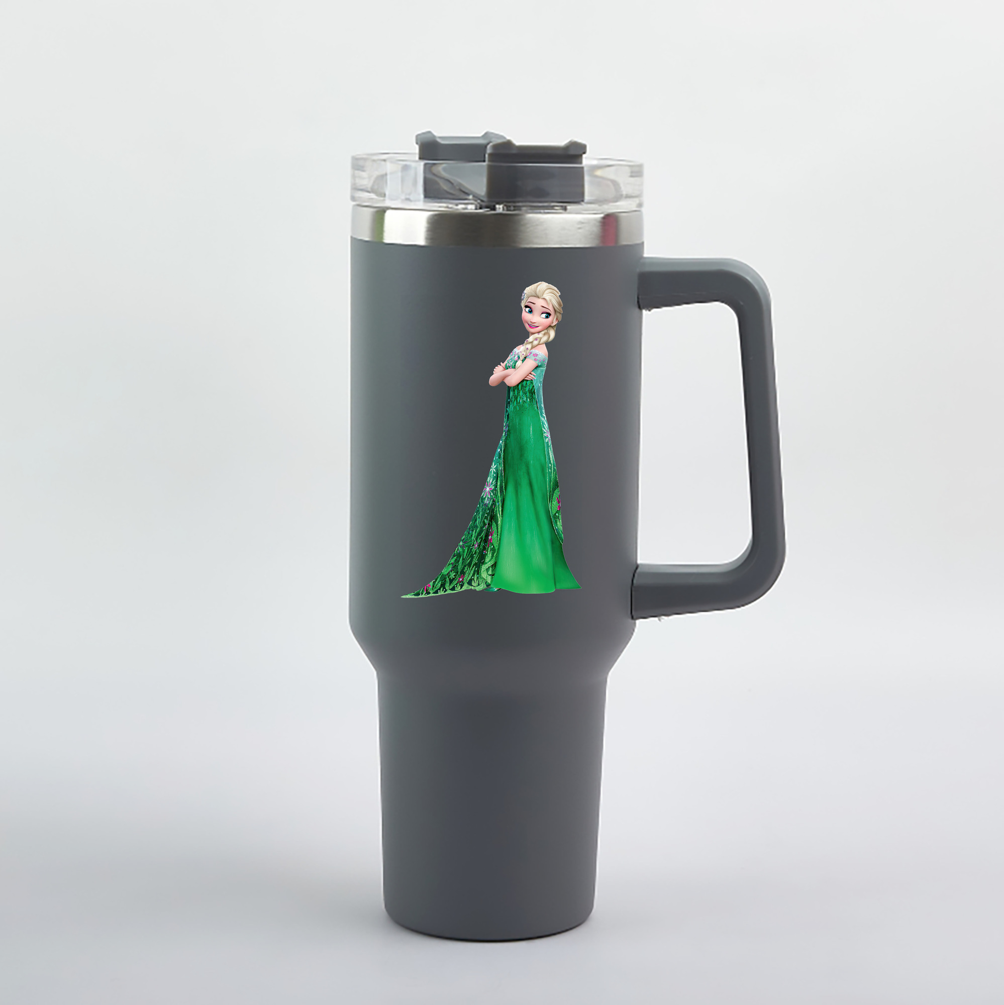 （画像用） アナと雪の女王 アンナ エルサ Frozen Anna Elsa 1200mL車用タンブラー（カラープリント）