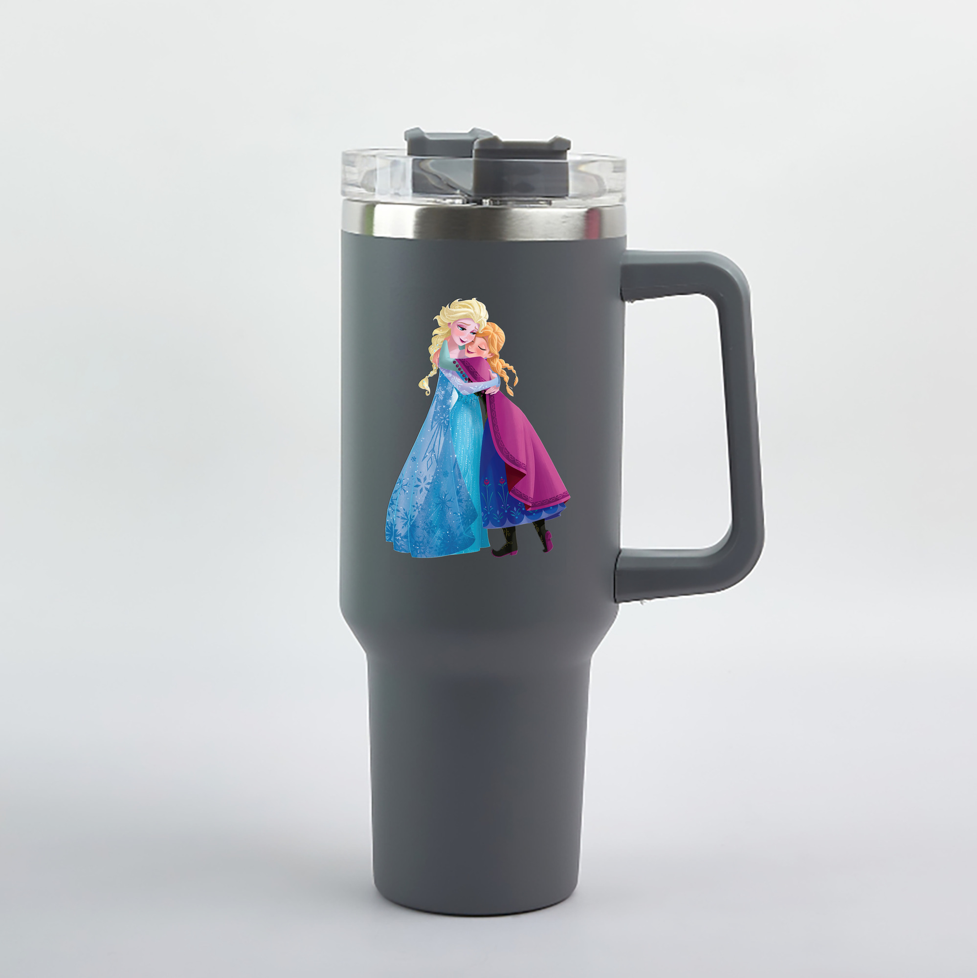 （画像用） アナと雪の女王 アンナ エルサ Frozen Anna Elsa 1200mL車用タンブラー（カラープリント）