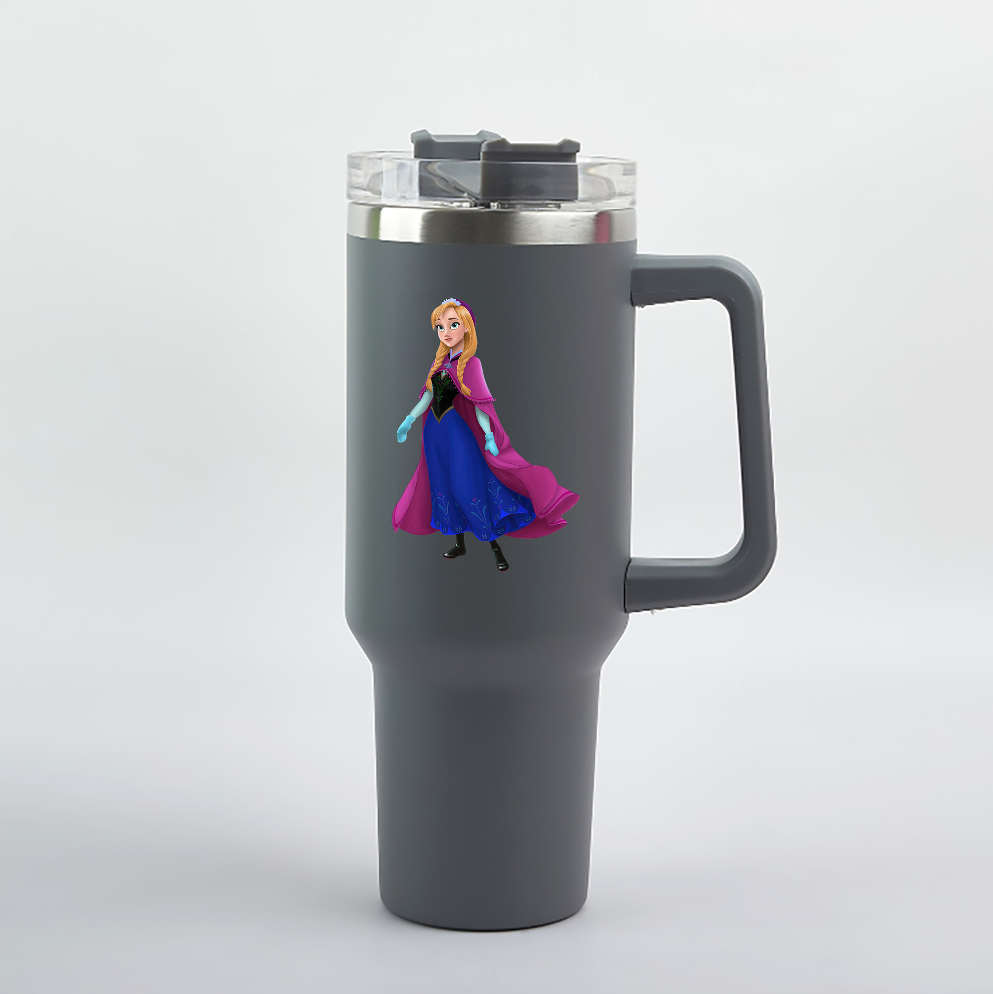 （画像用） アナと雪の女王 アンナ エルサ Frozen Anna Elsa 1200mL車用タンブラー（カラープリント）