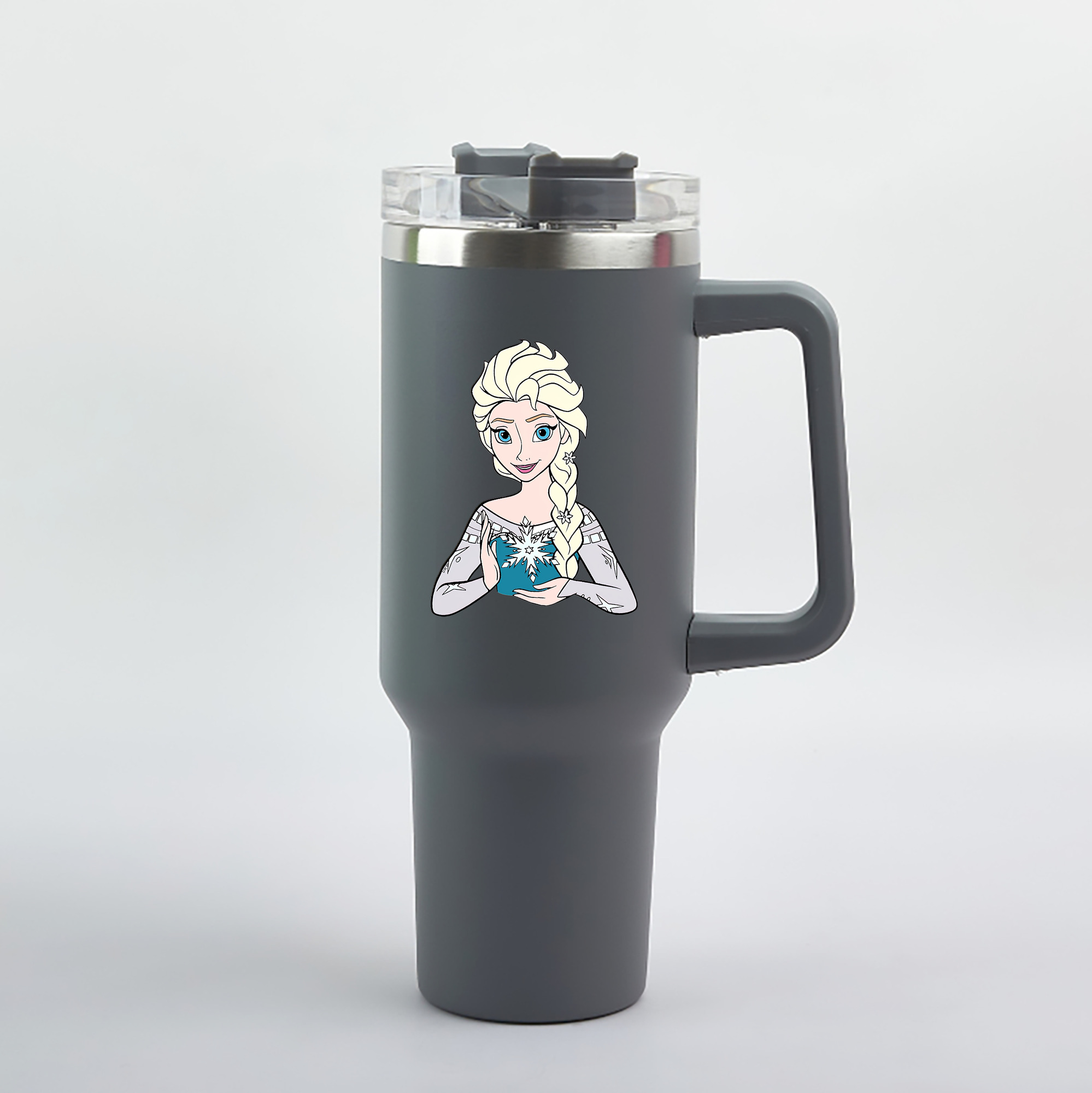 （画像用） アナと雪の女王 アンナ エルサ Frozen Anna Elsa 1200mL車用タンブラー（カラープリント）
