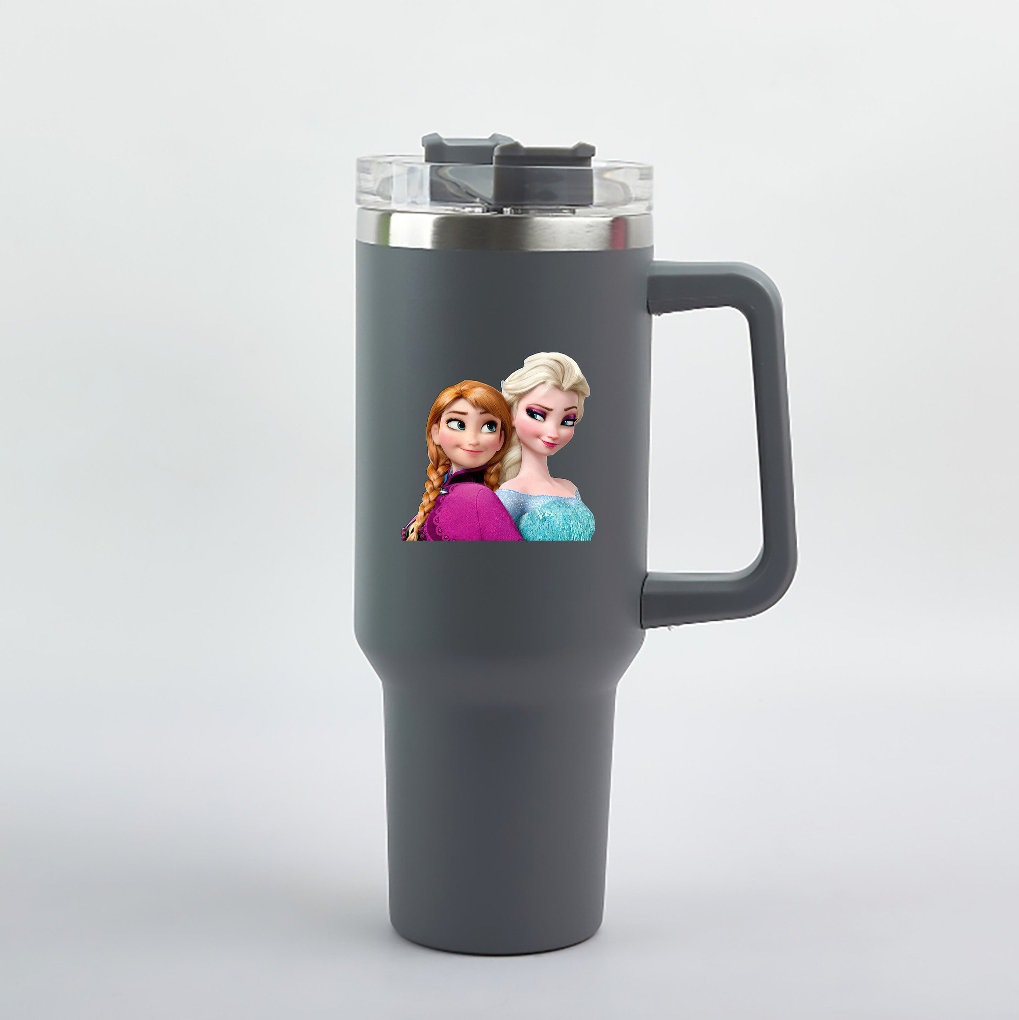 （画像用） アナと雪の女王 アンナ エルサ Frozen Anna Elsa 1200mL車用タンブラー（カラープリント）