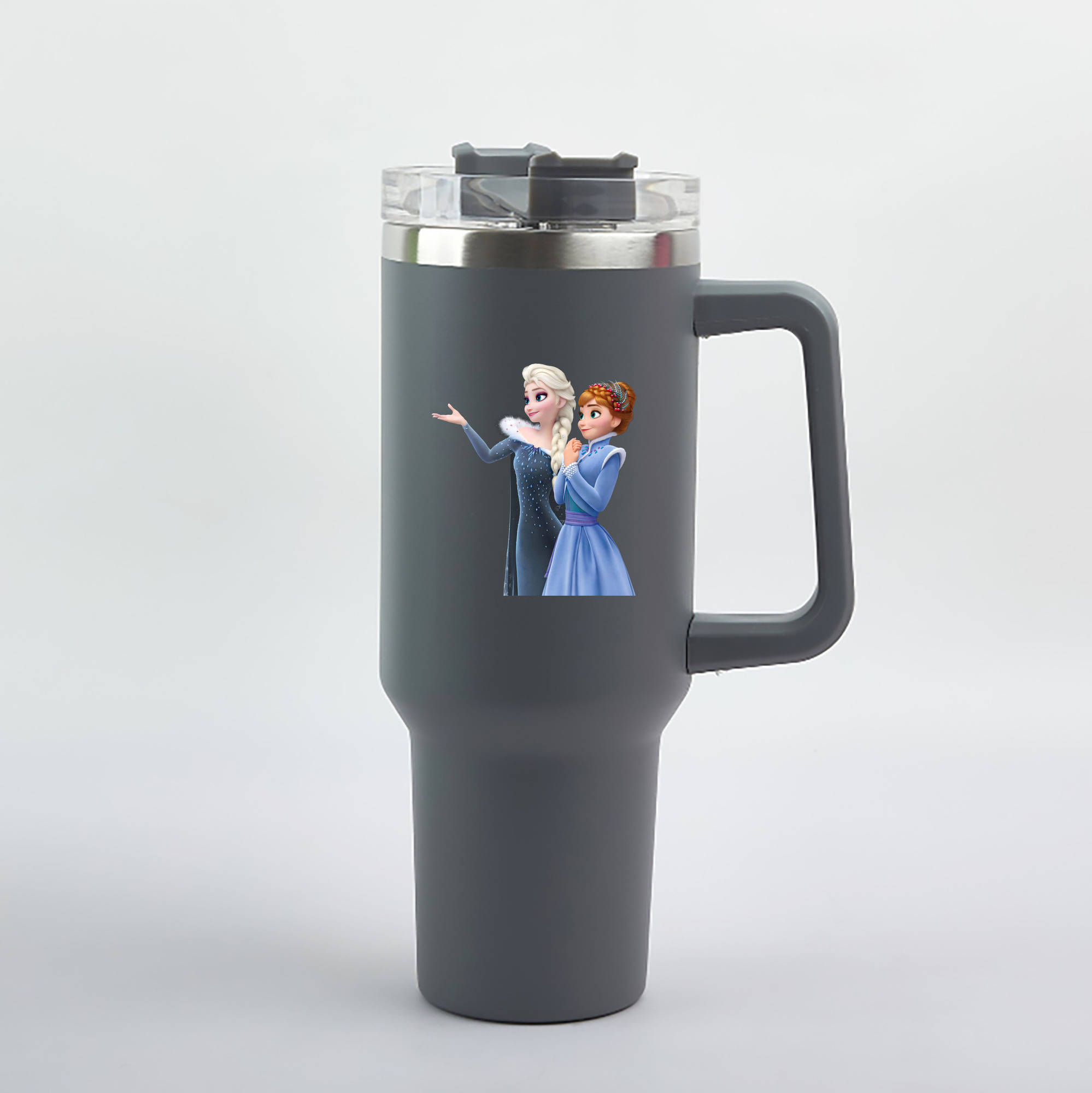 （画像用） アナと雪の女王 アンナ エルサ Frozen Anna Elsa 1200mL車用タンブラー（カラープリント）
