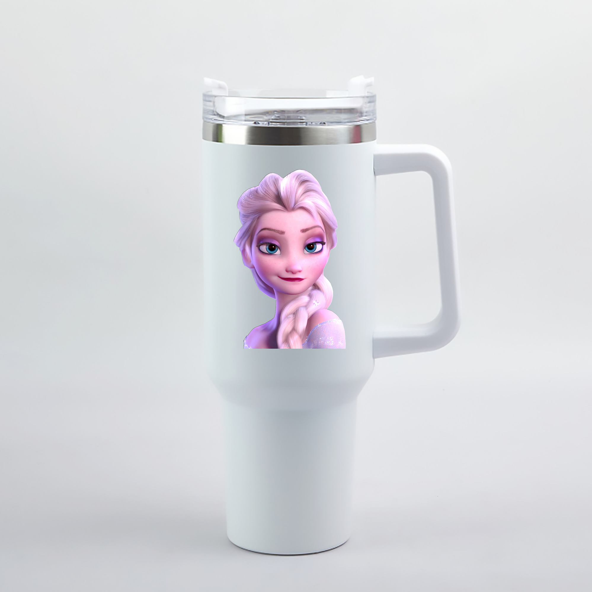 （画像用） アナと雪の女王 アンナ エルサ Frozen Anna Elsa 1200mL車用タンブラー（カラープリント）