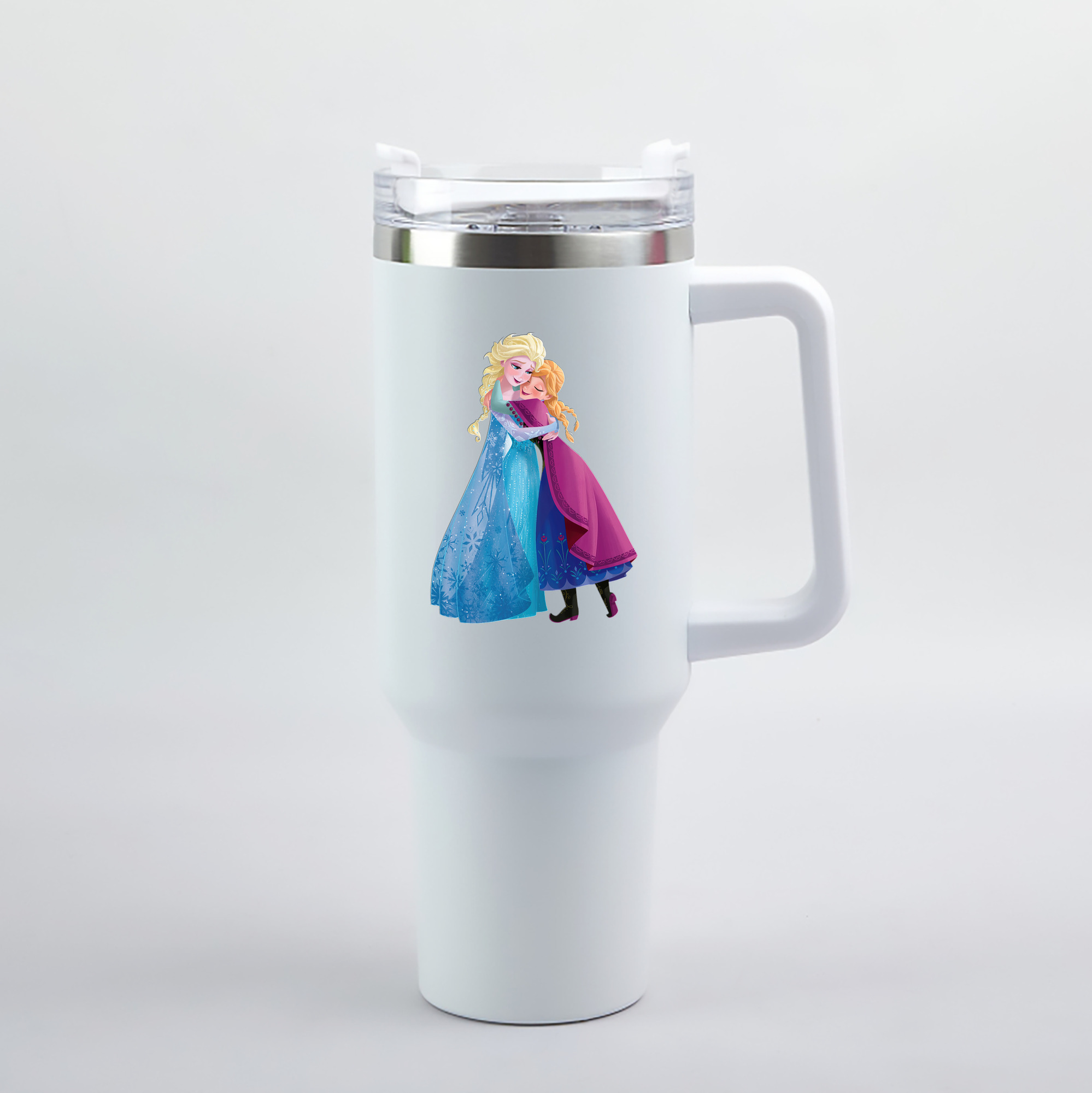 （画像用） アナと雪の女王 アンナ エルサ Frozen Anna Elsa 1200mL車用タンブラー（カラープリント）