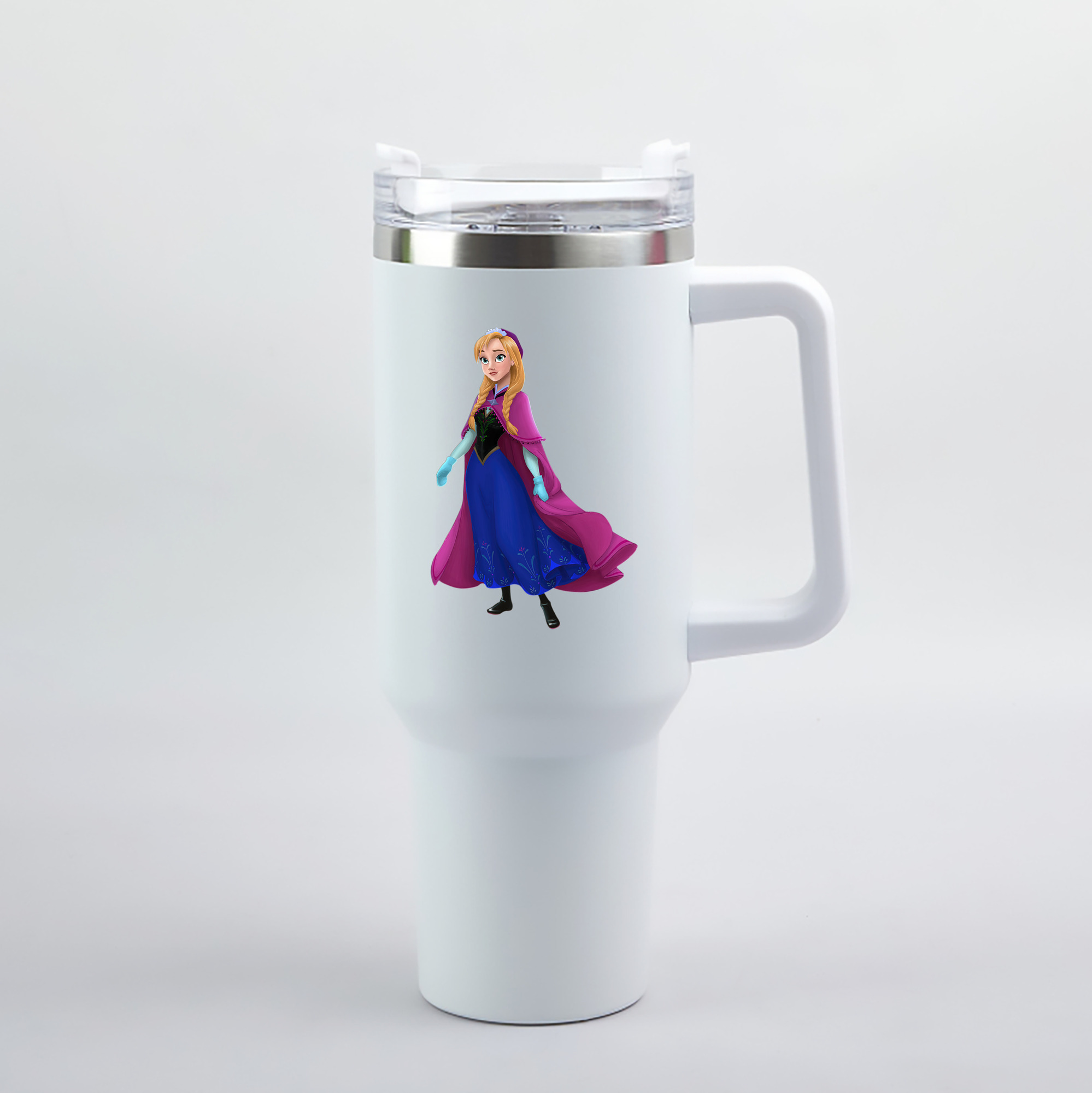 （画像用） アナと雪の女王 アンナ エルサ Frozen Anna Elsa 1200mL車用タンブラー（カラープリント）