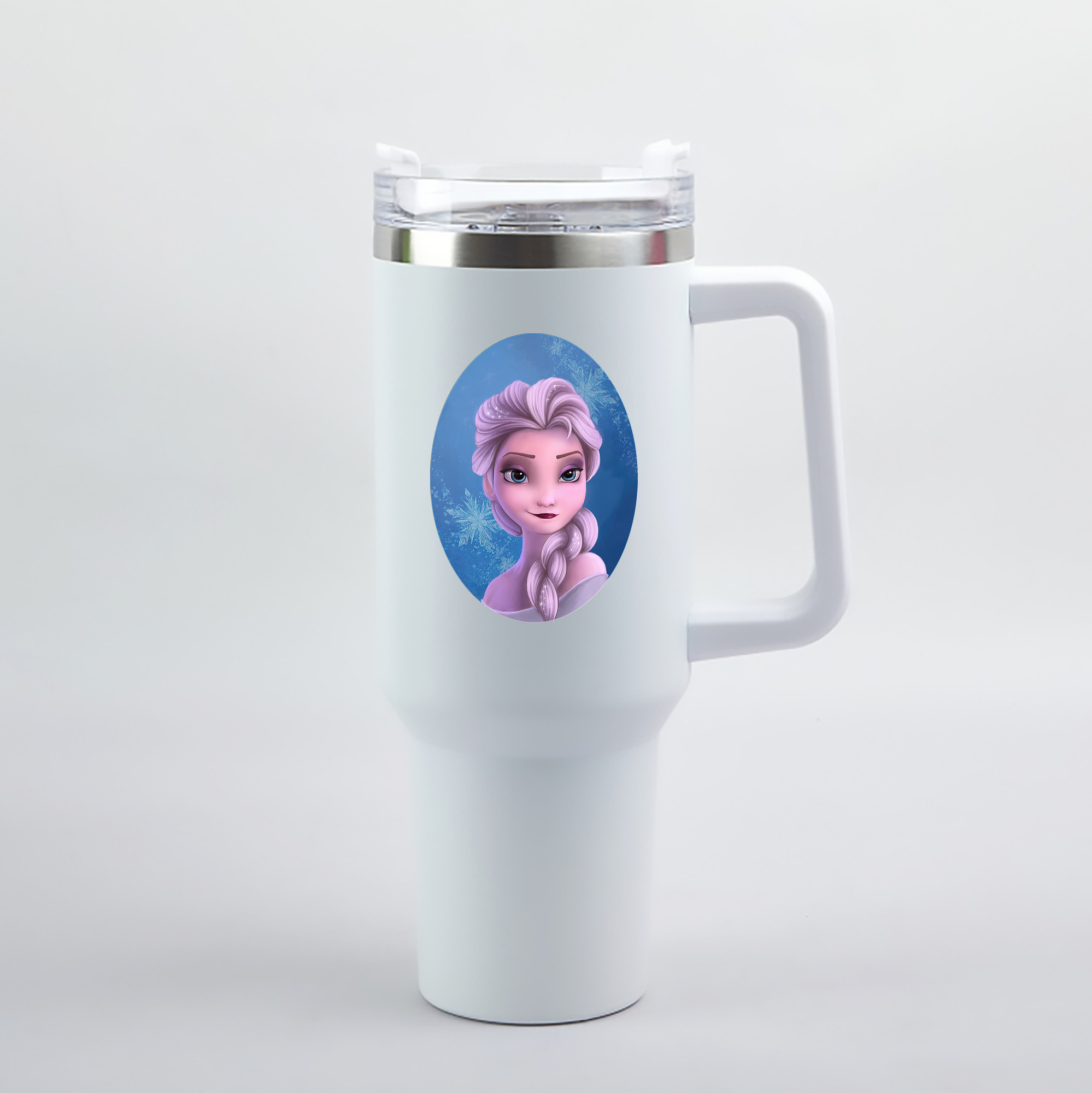 （画像用） アナと雪の女王 アンナ エルサ Frozen Anna Elsa 1200mL車用タンブラー（カラープリント）