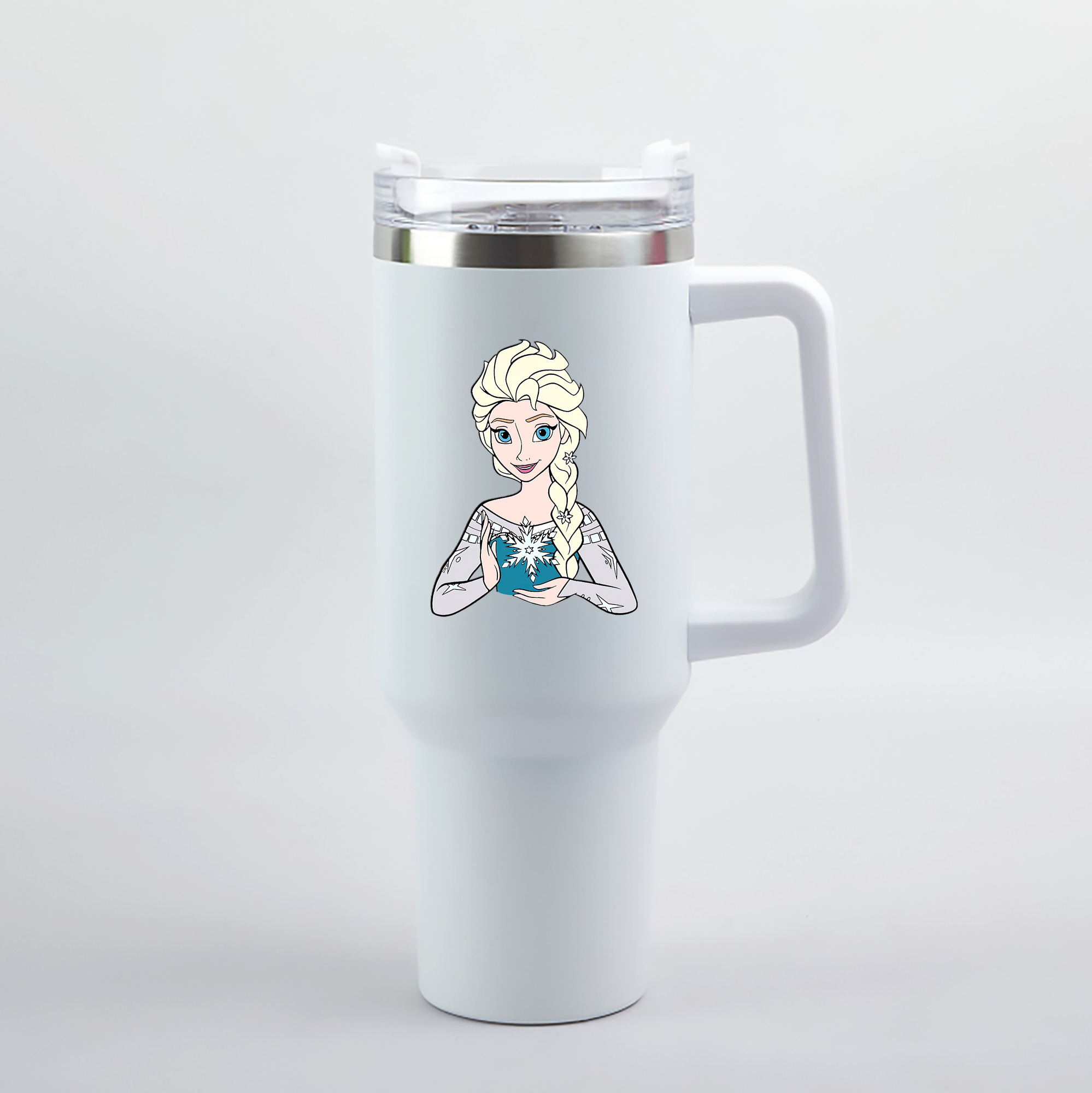 （画像用） アナと雪の女王 アンナ エルサ Frozen Anna Elsa 1200mL車用タンブラー（カラープリント）