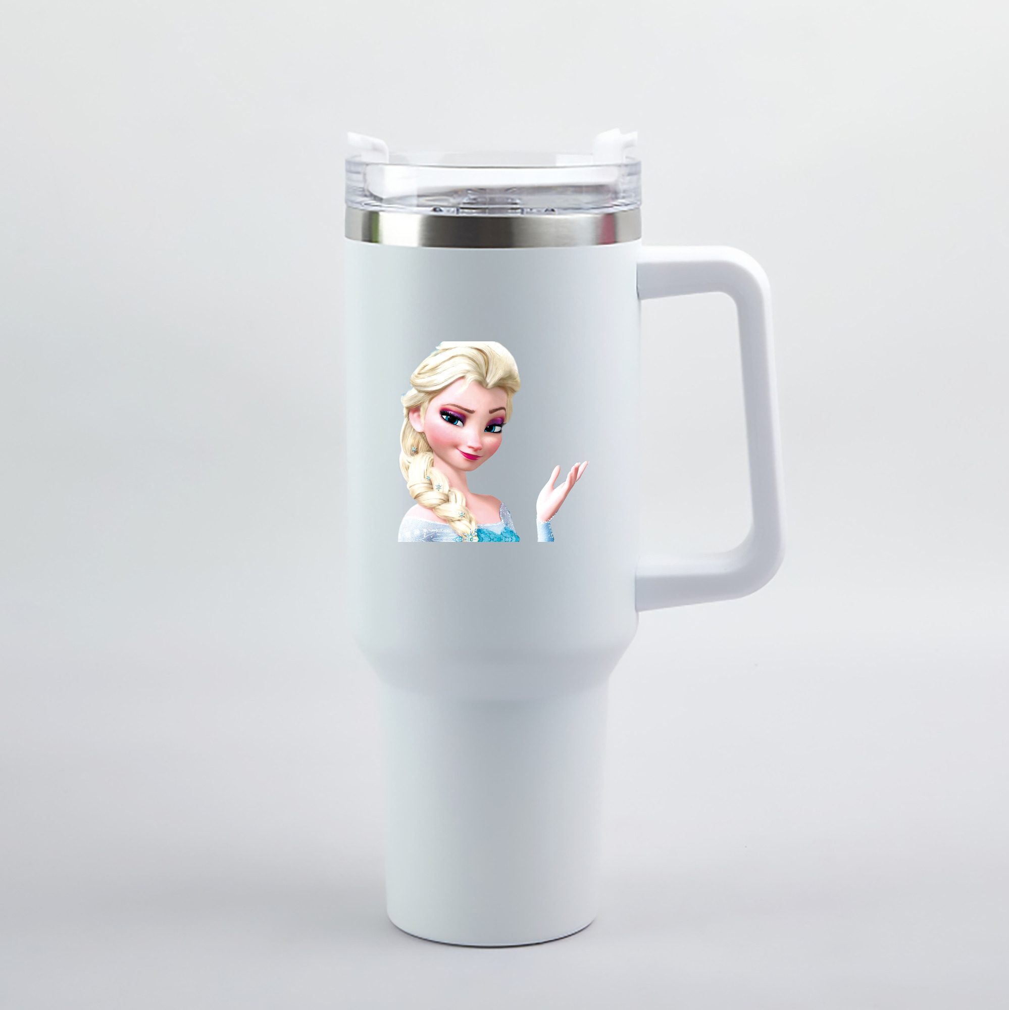 （画像用） アナと雪の女王 アンナ エルサ Frozen Anna Elsa 1200mL車用タンブラー（カラープリント）