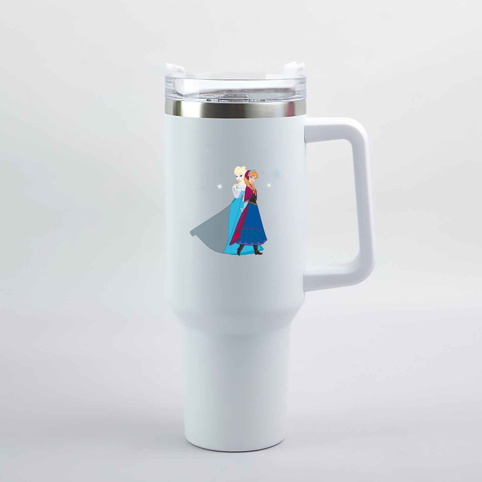 （画像用） アナと雪の女王 アンナ エルサ Frozen Anna Elsa 1200mL車用タンブラー（カラープリント）