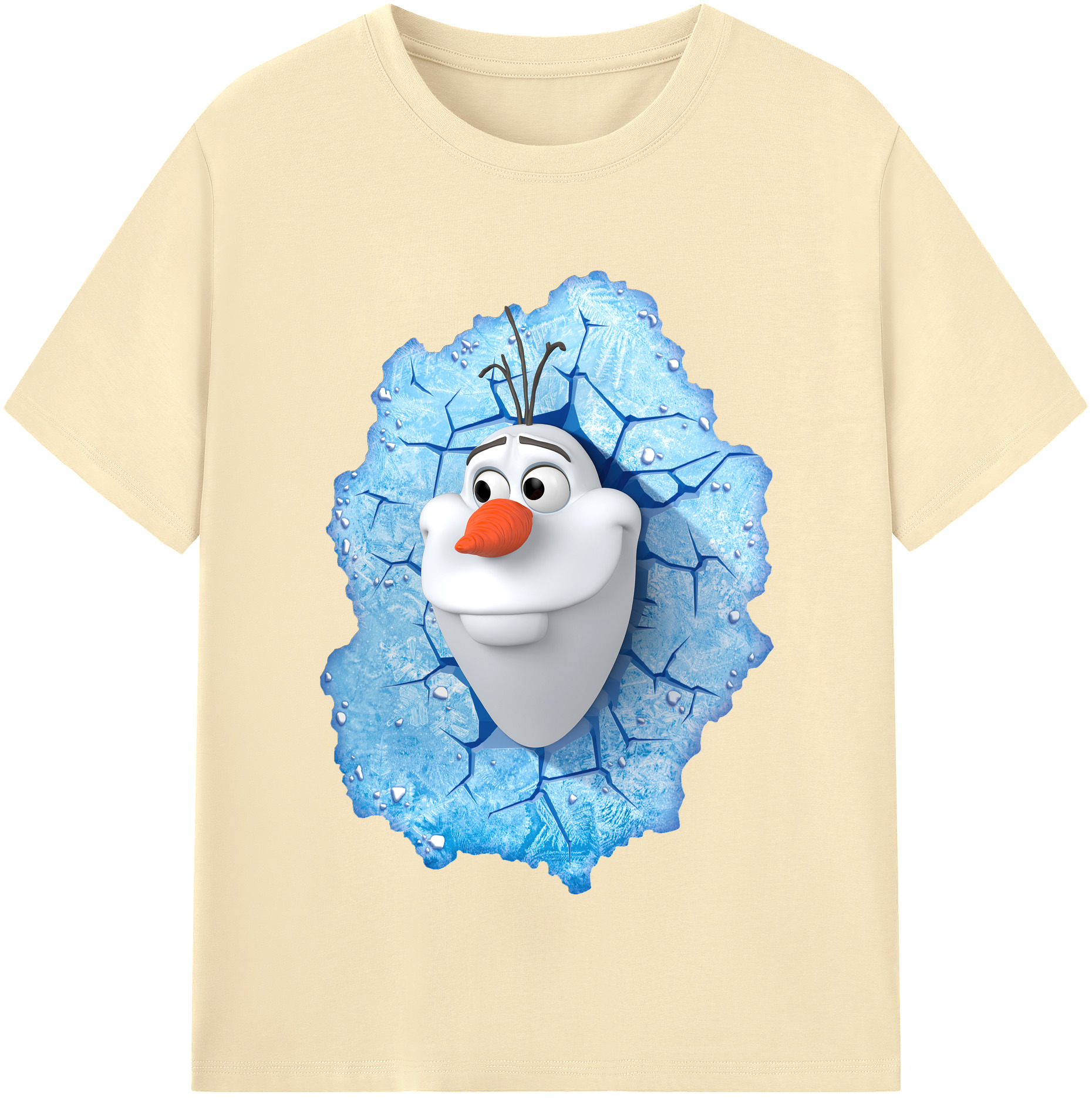 （画像用） アナと雪の女王 アンナ エルサ Frozen Anna Elsa 綿100％半袖Tシャツ（フロントプリント）