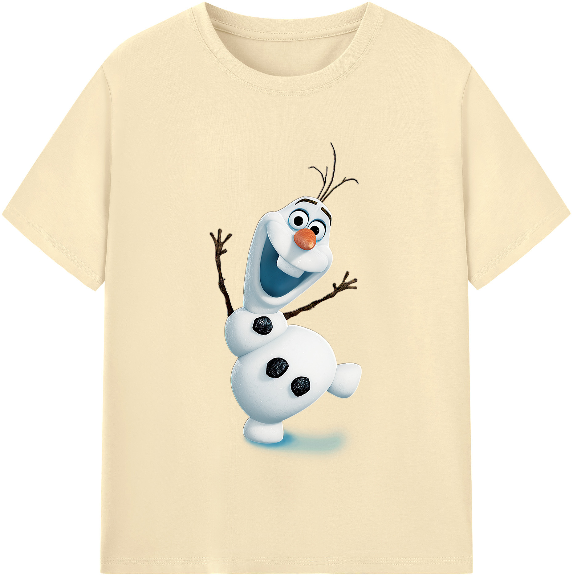 （画像用） アナと雪の女王 アンナ エルサ Frozen Anna Elsa 綿100％半袖Tシャツ（フロントプリント）