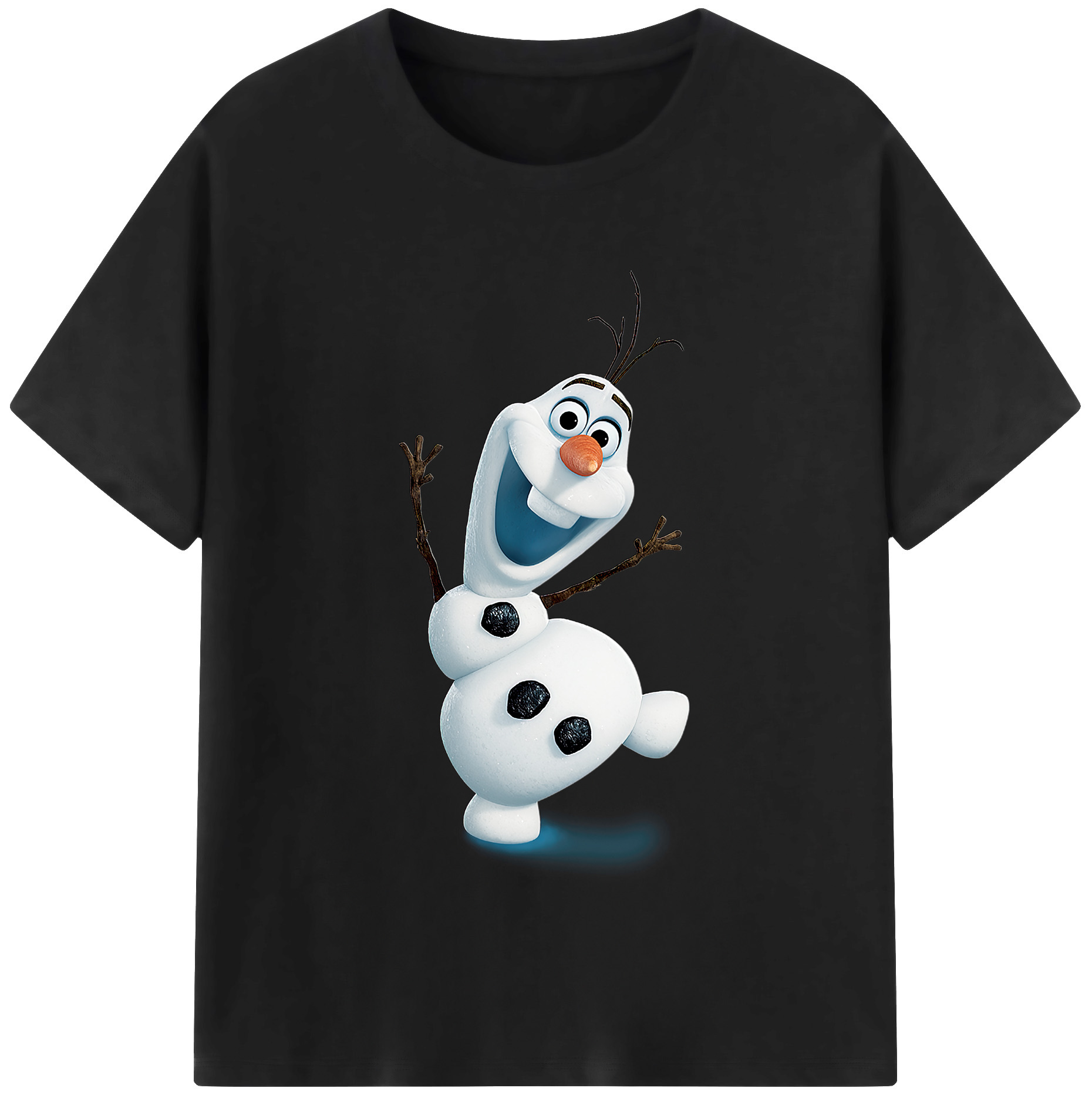 （画像用） アナと雪の女王 アンナ エルサ Frozen Anna Elsa 綿100％半袖Tシャツ（フロントプリント）