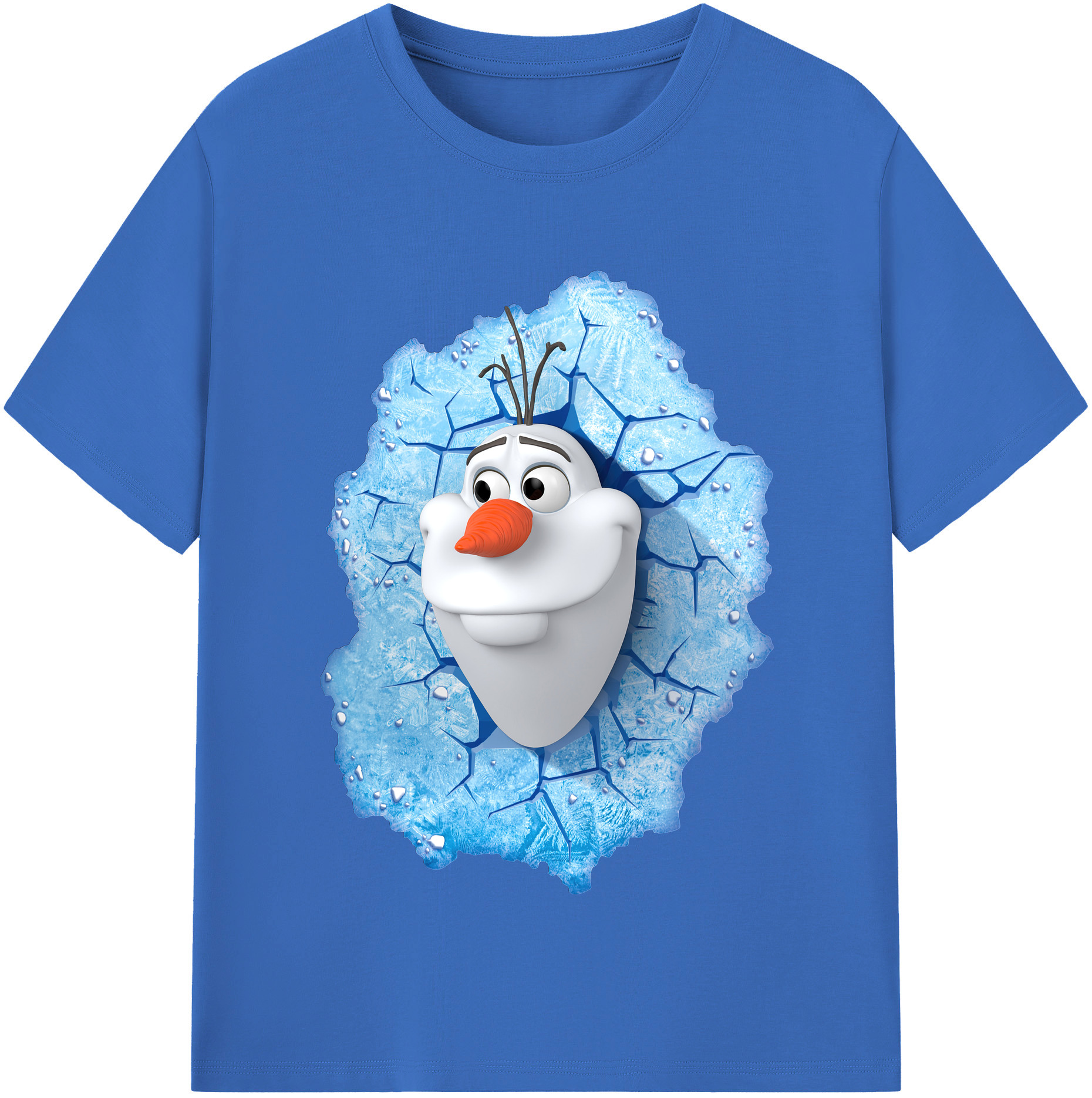 （画像用） アナと雪の女王 アンナ エルサ Frozen Anna Elsa 綿100％半袖Tシャツ（フロントプリント）