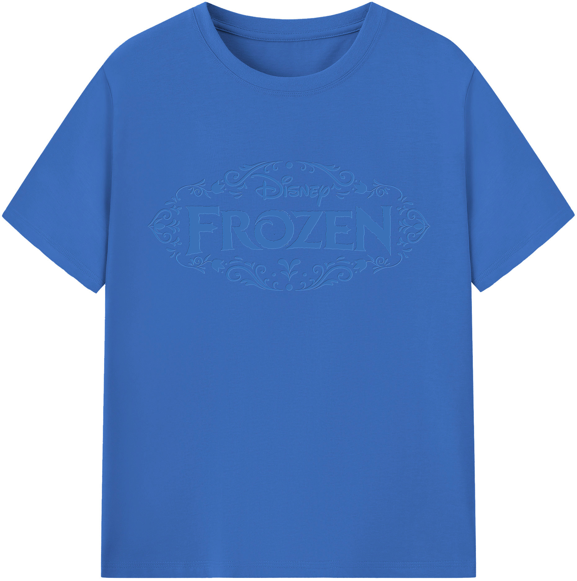 （画像用） アナと雪の女王 アンナ エルサ Frozen Anna Elsa 綿100％半袖Tシャツ（フロントプリント）