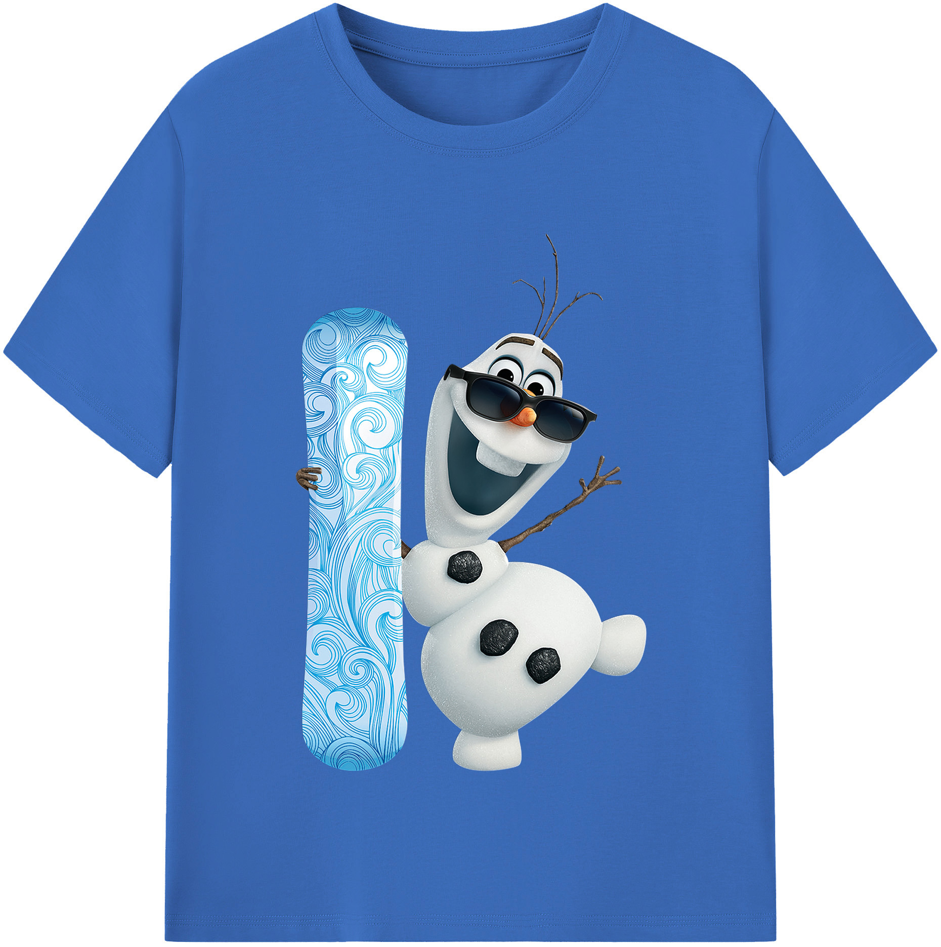 （画像用） アナと雪の女王 アンナ エルサ Frozen Anna Elsa 綿100％半袖Tシャツ（フロントプリント）