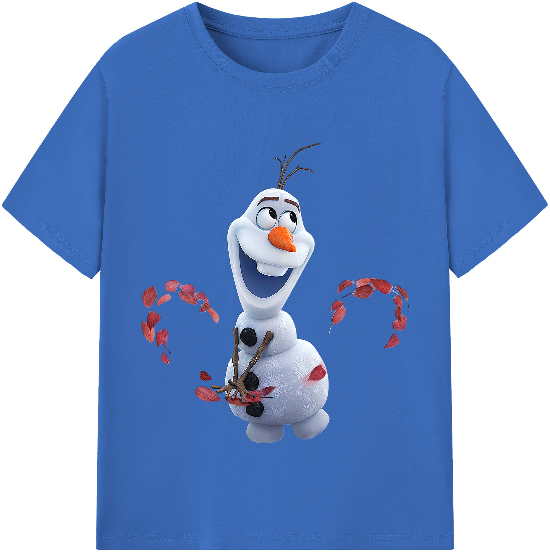 （画像用） アナと雪の女王 アンナ エルサ Frozen Anna Elsa 綿100％半袖Tシャツ（フロントプリント）