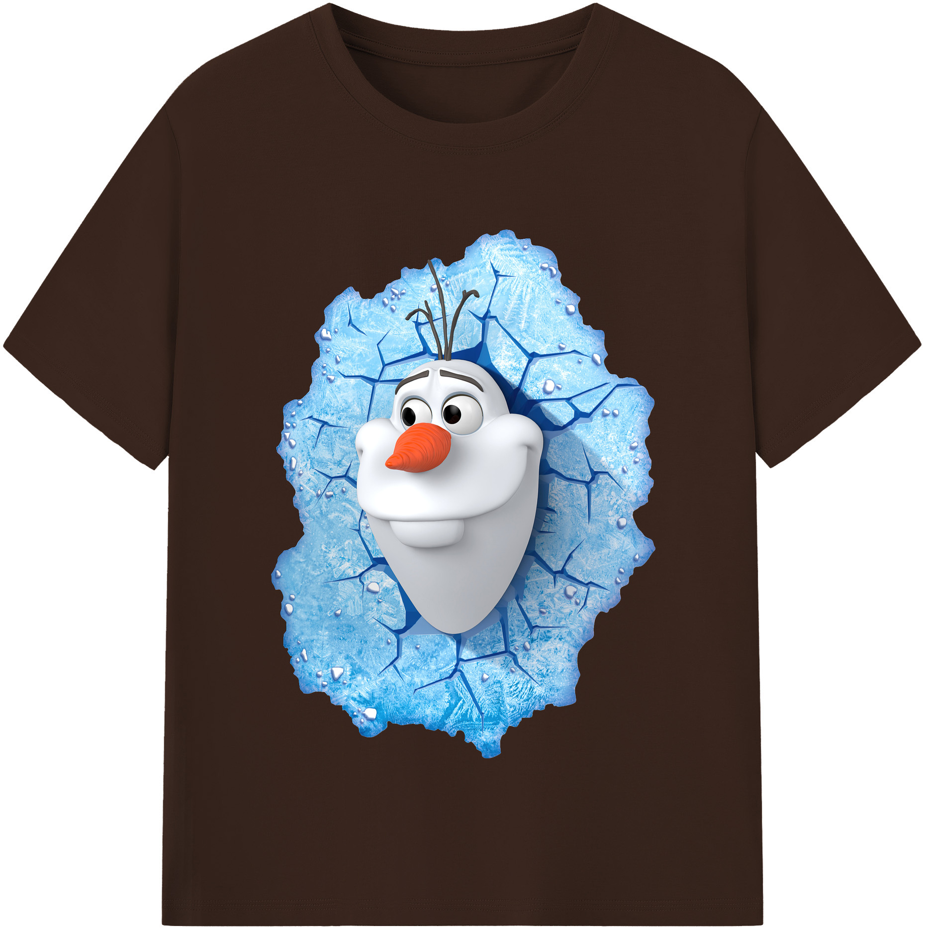 （画像用） アナと雪の女王 アンナ エルサ Frozen Anna Elsa 綿100％半袖Tシャツ（フロントプリント）