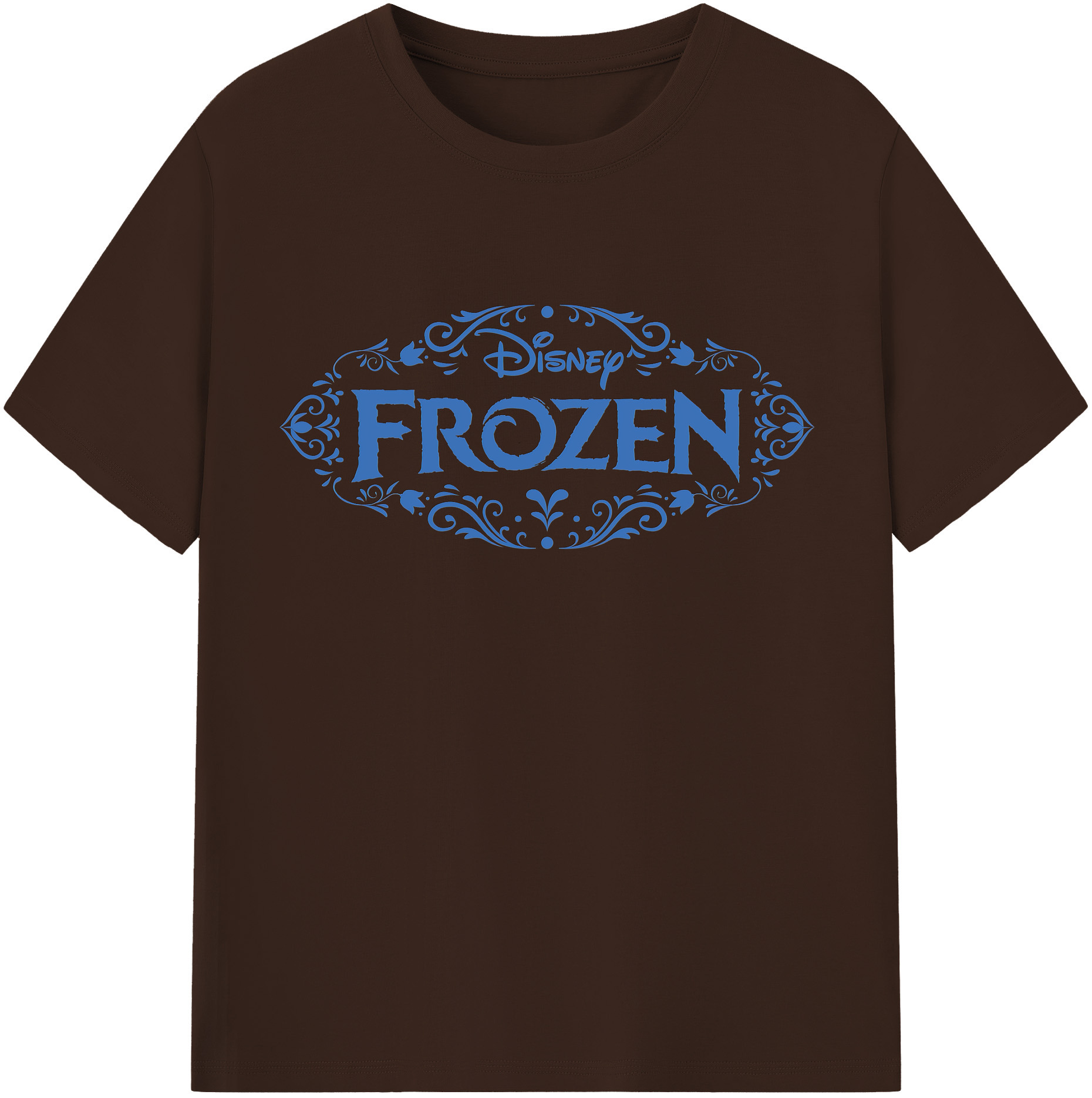 （画像用） アナと雪の女王 アンナ エルサ Frozen Anna Elsa 綿100％半袖Tシャツ（フロントプリント）