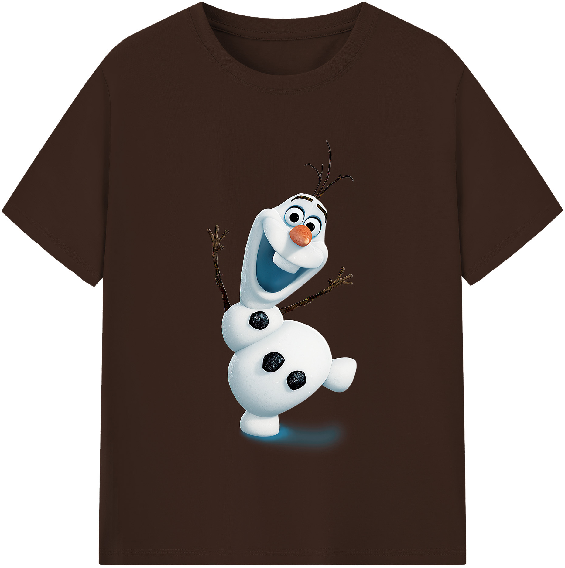 （画像用） アナと雪の女王 アンナ エルサ Frozen Anna Elsa 綿100％半袖Tシャツ（フロントプリント）