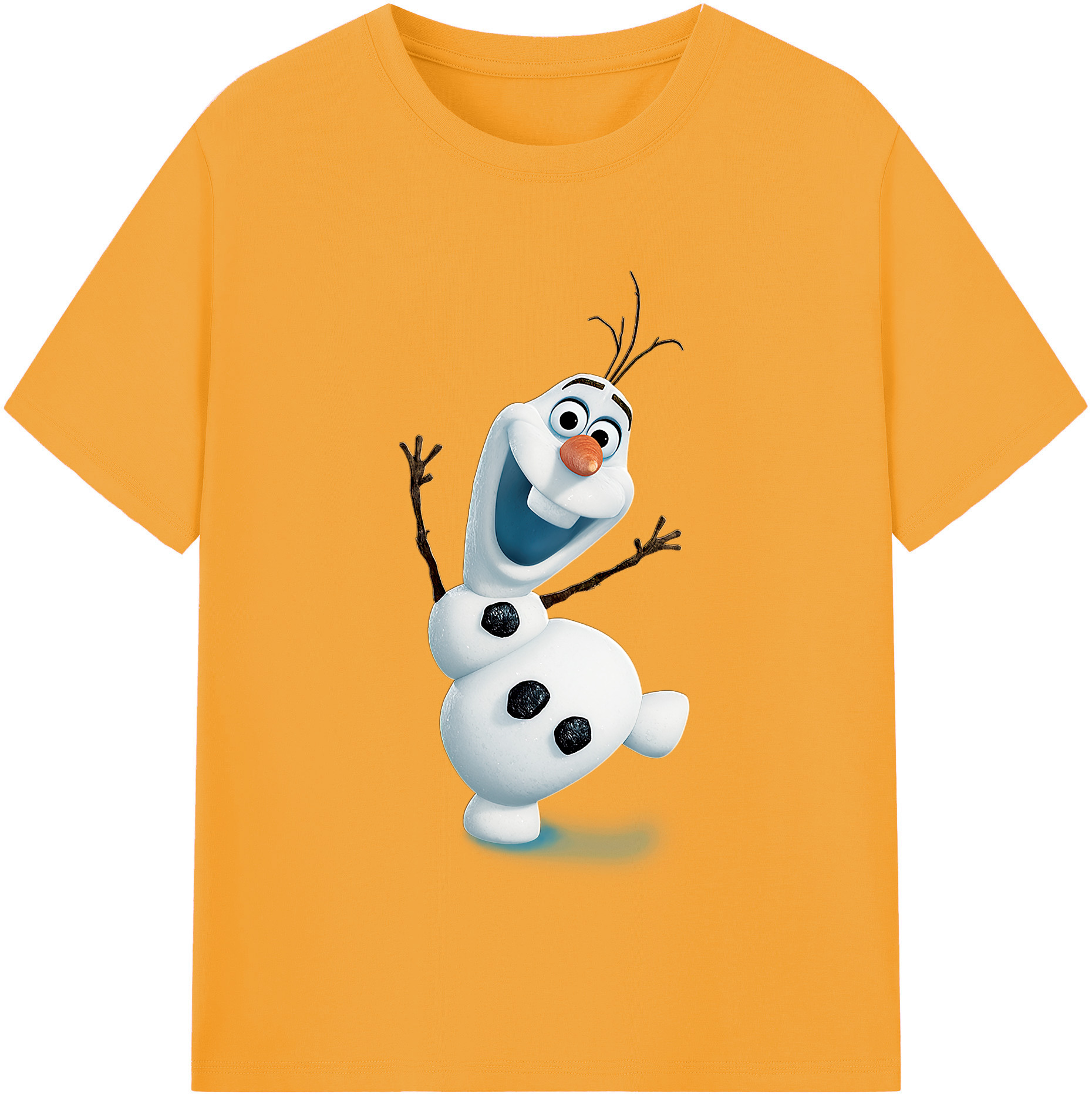 （画像用） アナと雪の女王 アンナ エルサ Frozen Anna Elsa 綿100％半袖Tシャツ（フロントプリント）