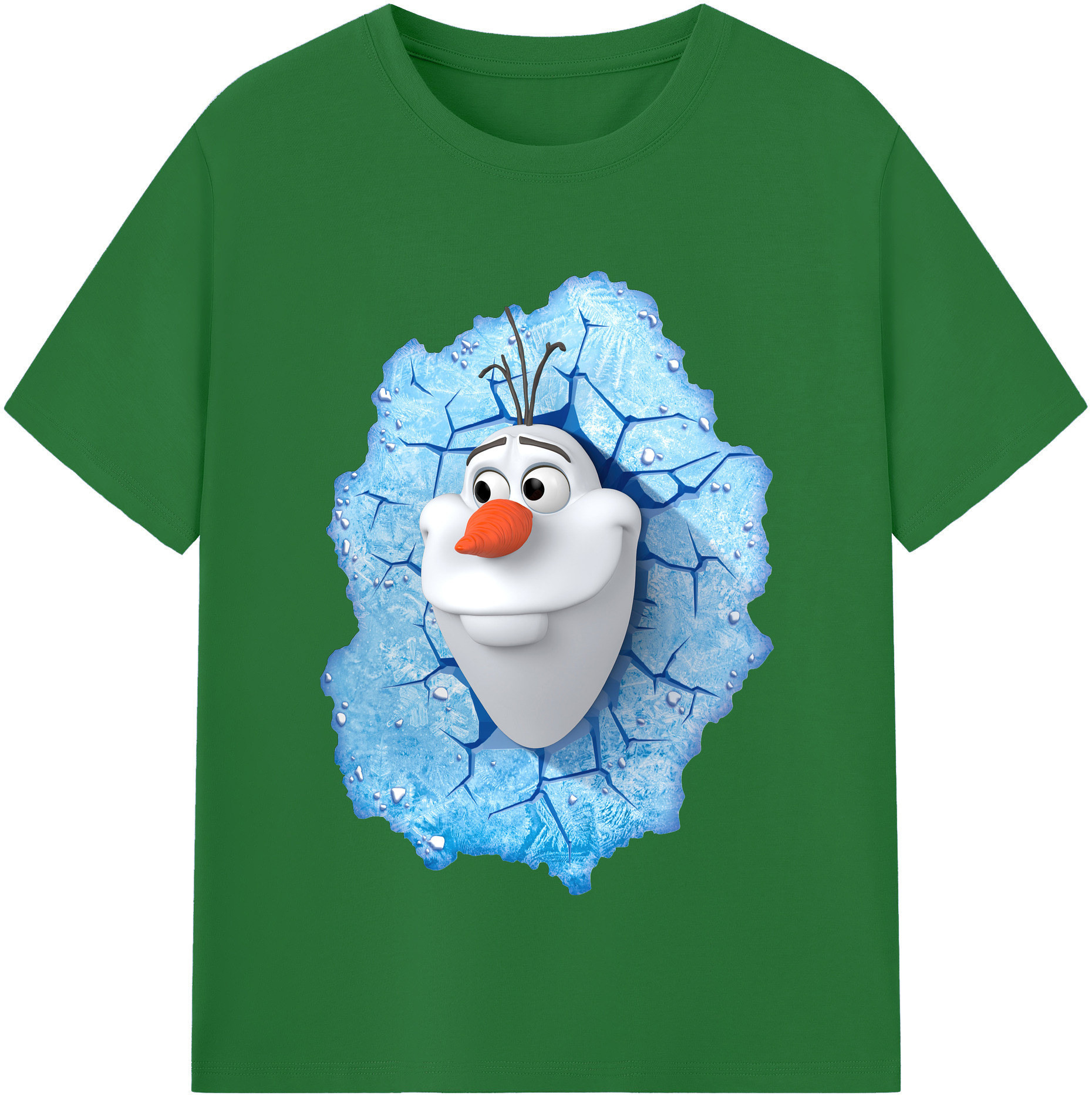 （画像用） アナと雪の女王 アンナ エルサ Frozen Anna Elsa 綿100％半袖Tシャツ（フロントプリント）