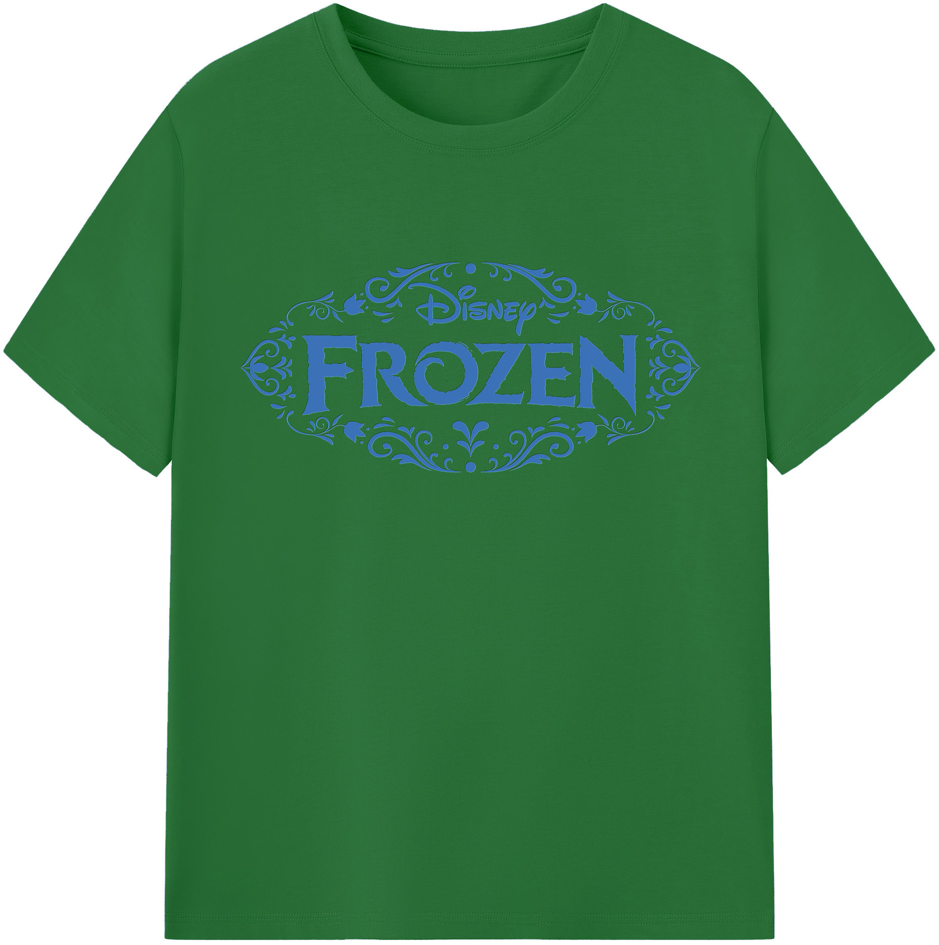 （画像用） アナと雪の女王 アンナ エルサ Frozen Anna Elsa 綿100％半袖Tシャツ（フロントプリント）
